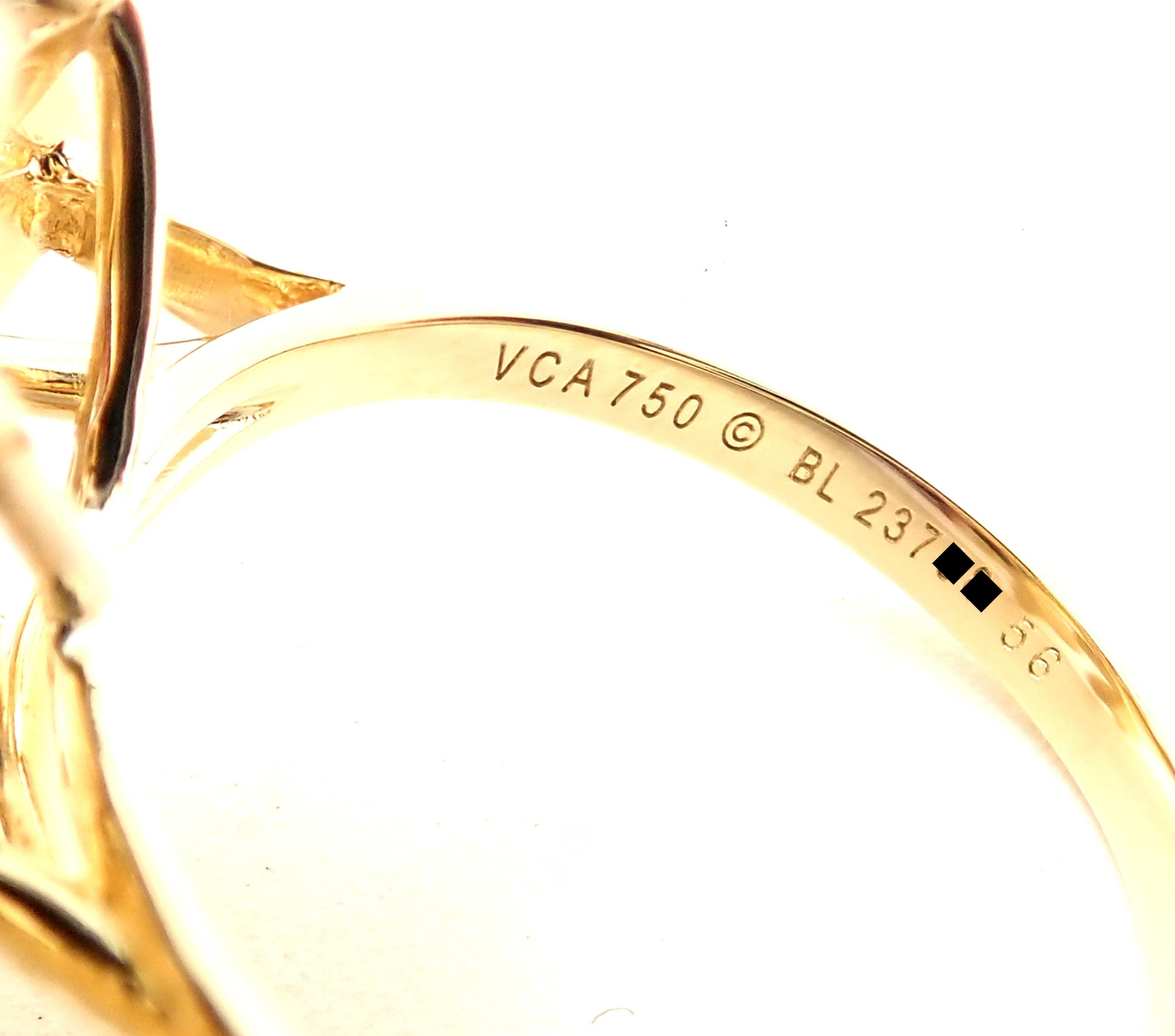 Van Cleef & Arpels, bague Frivole 8 fleurs en or jaune 1