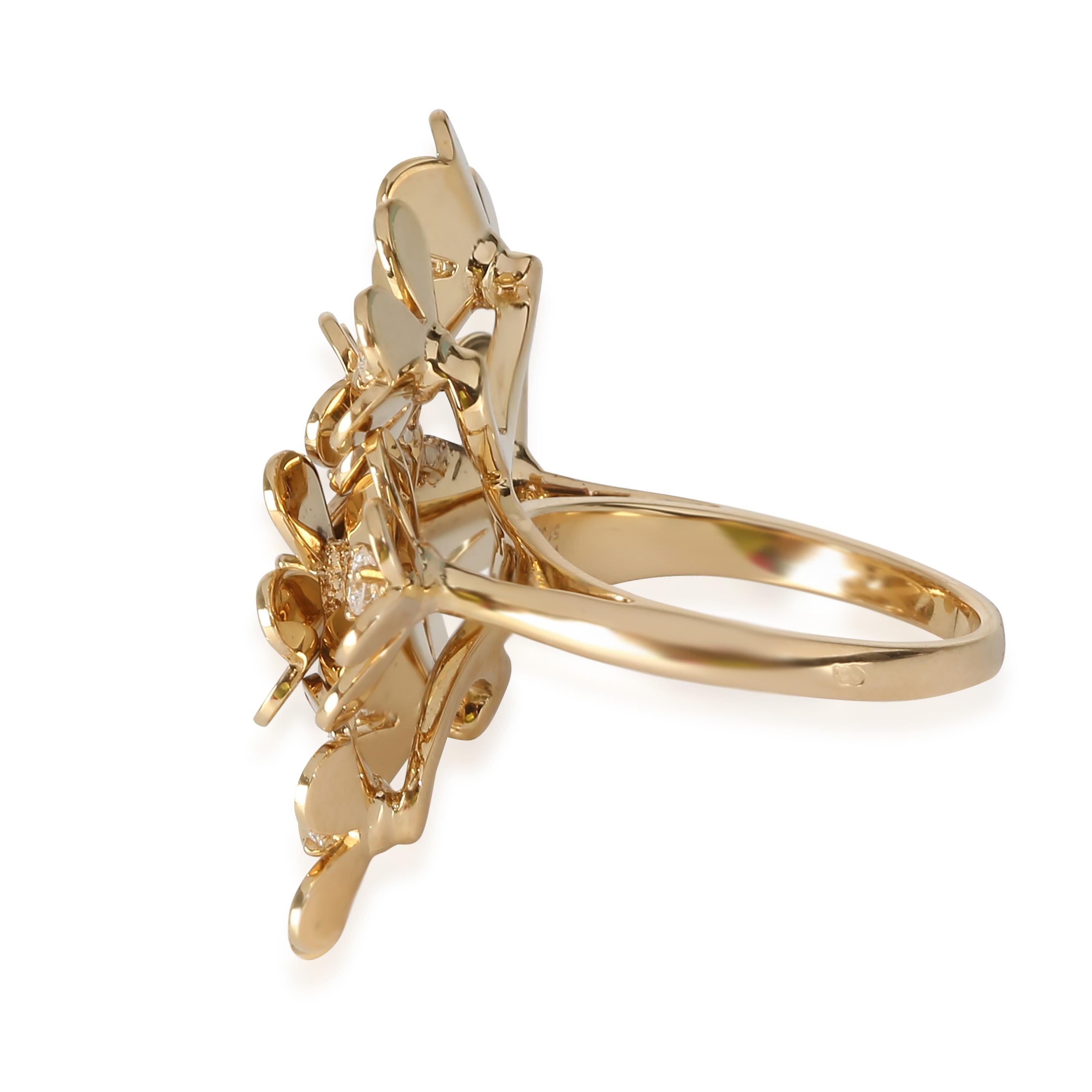 Women's or Men's Van Cleef & Arpels Frivole 8 Flower Ring in 18k Yellow Gold