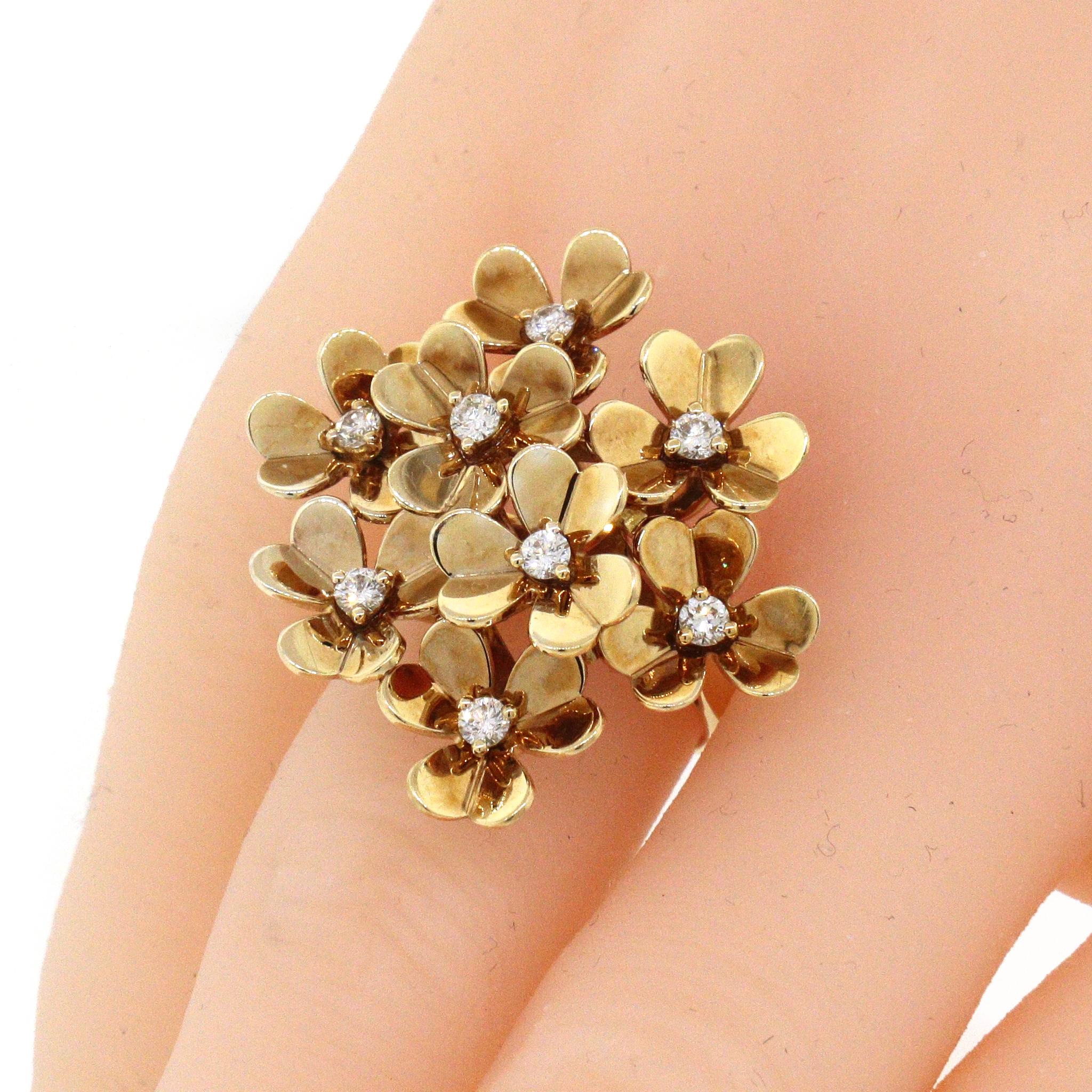 frivole collection ring 8 flowers
