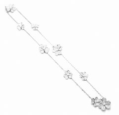 Van Cleef & Arpels Frivole 9 Flower Diamond White Gold Necklace