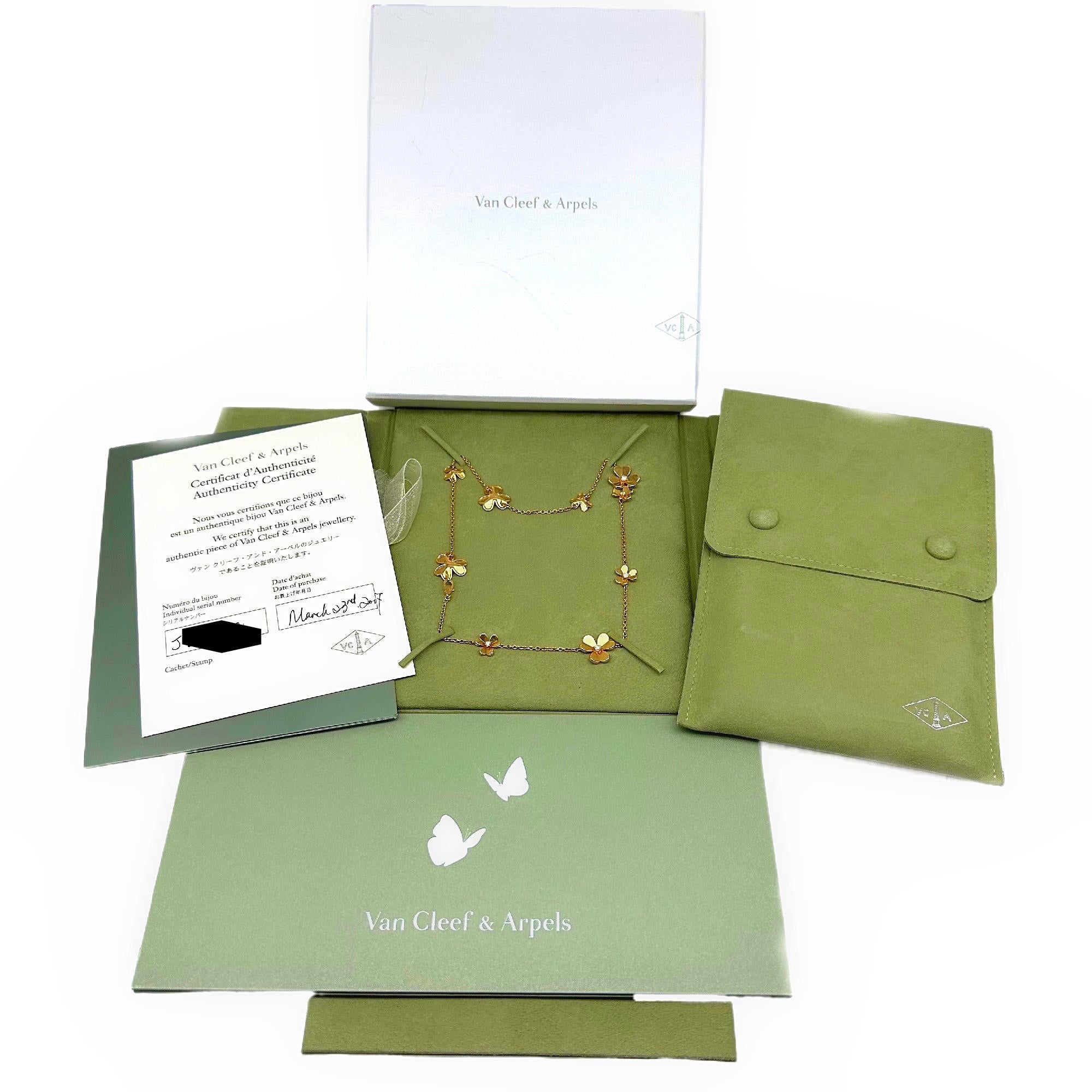 van cleef necklace flower