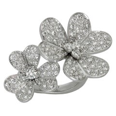 Van Cleef & Arpels Frivole Entre les doigts Bague en or blanc avec diamant