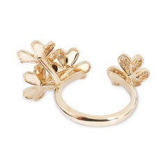Van Cleef & Arpels Frivole Between The Finger Ring in 18k Yellow Gold 0.37 CTW
