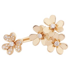 Van Cleef & Arpels Frivole Between The Finger Ring aus 18 Karat Gelbgold 0,37 Karat