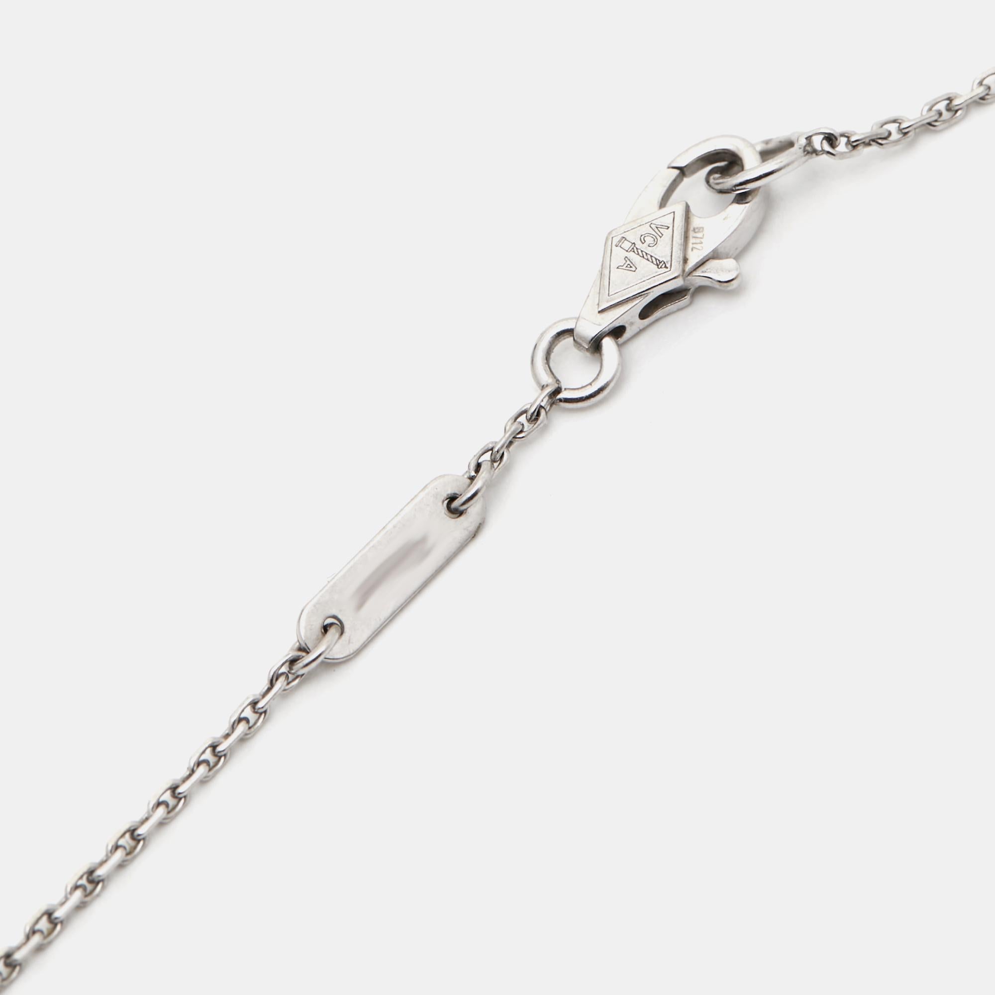 Van Cleef & Arpels Frivole Diamond 18k White Gold Bracelet 1