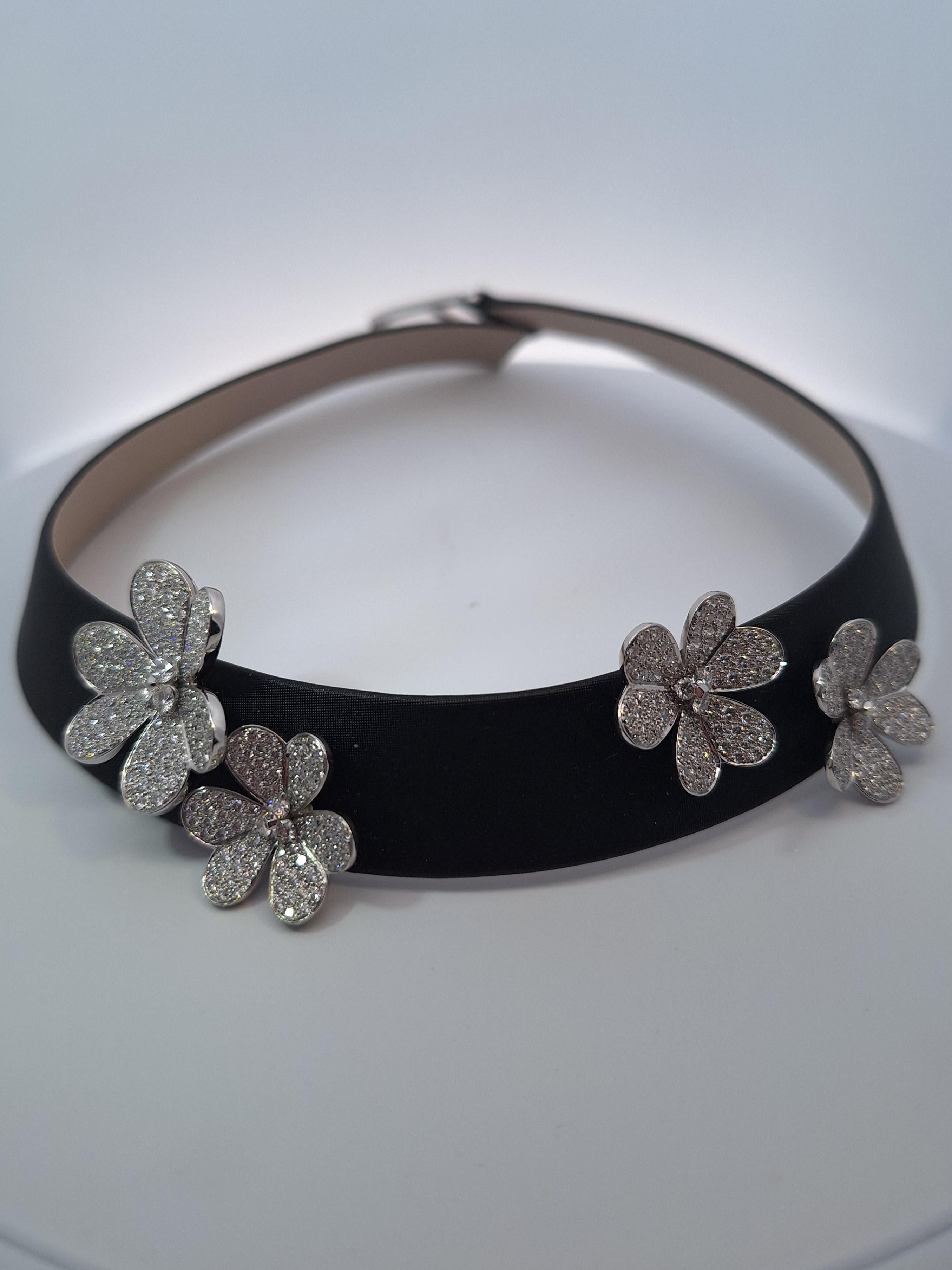 Van Cleef & Arpels Frivole Diamant-Choker-Halskette und Armband-Set mit Diamanten für Damen oder Herren im Angebot