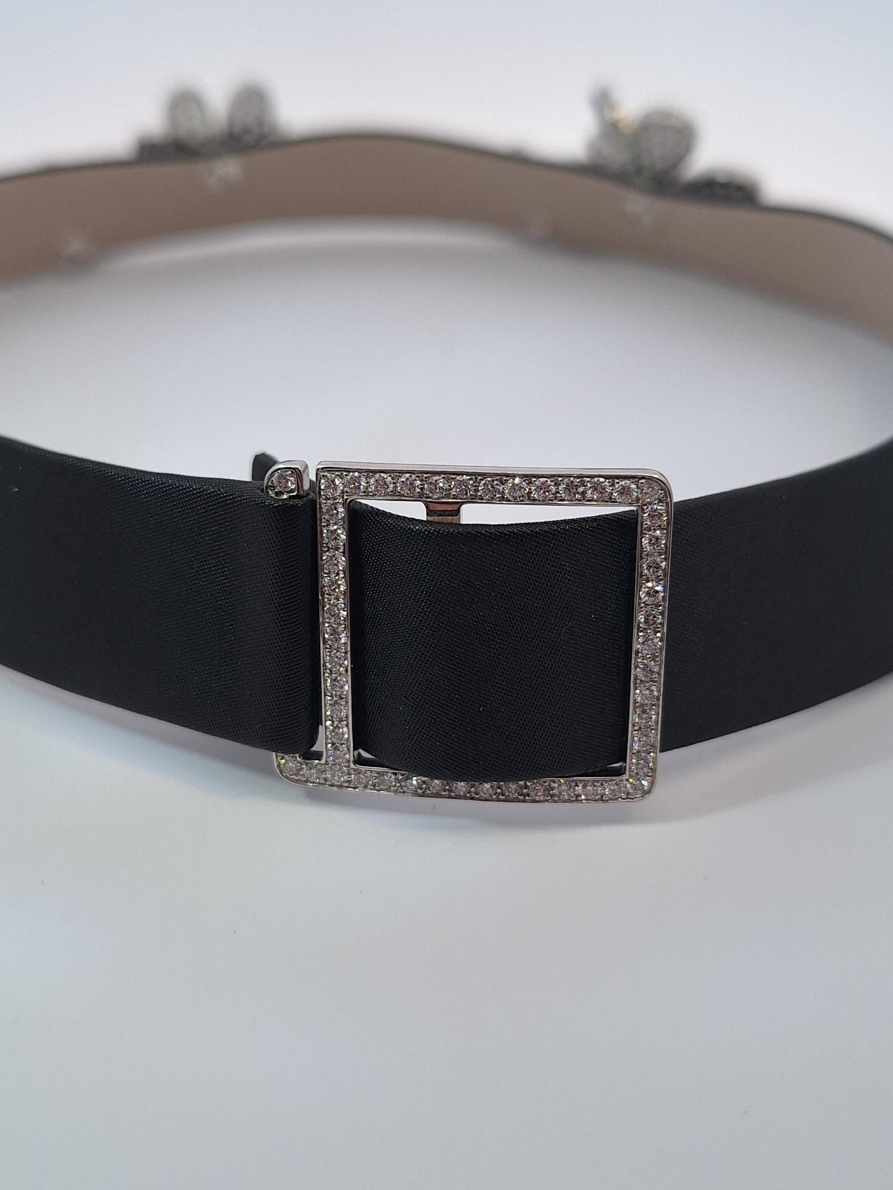 Women's or Men's Van Cleef & Arpels Frivole Diamond Choker Necklace and Bracelet Set For Sale