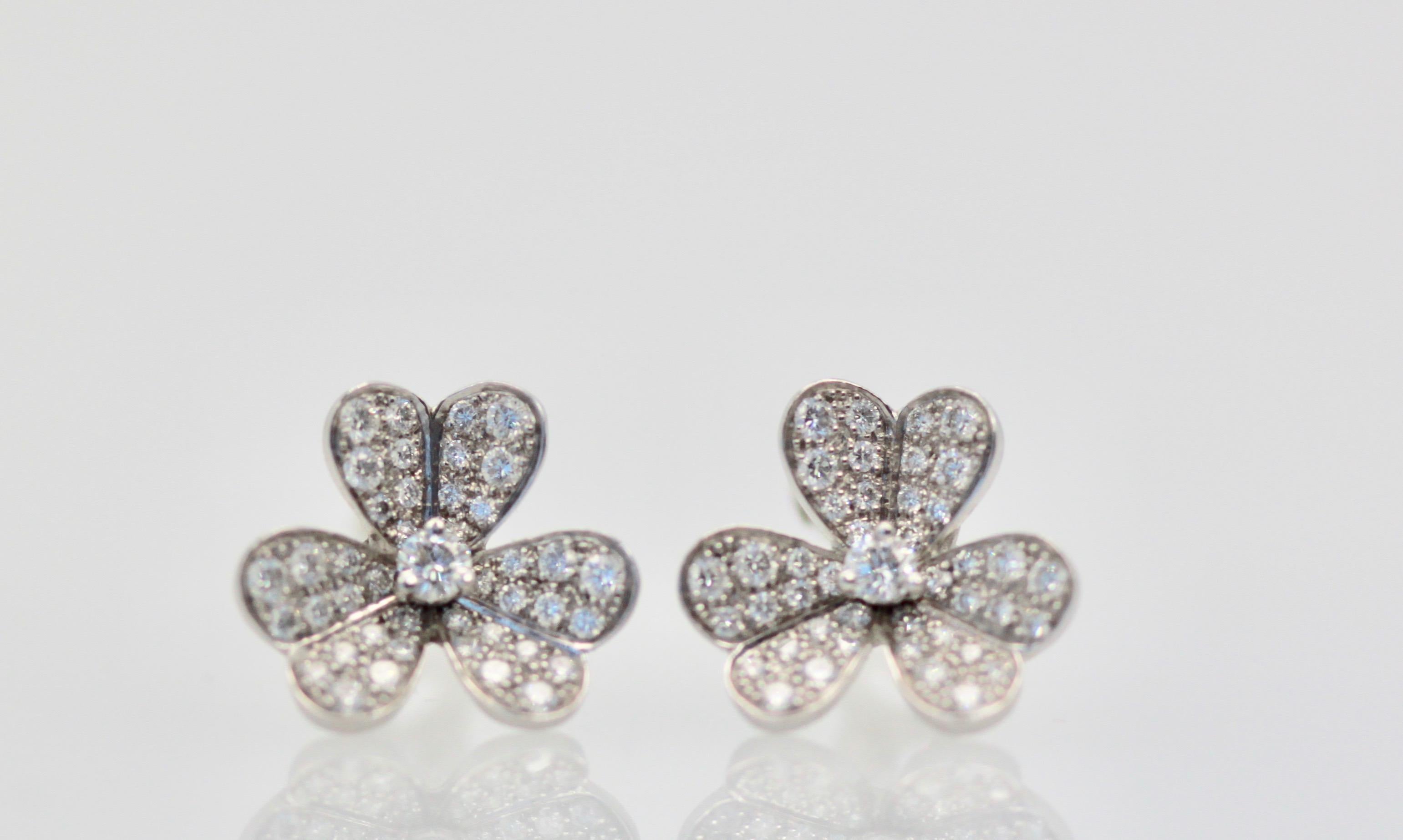 van cleef frivole earrings large