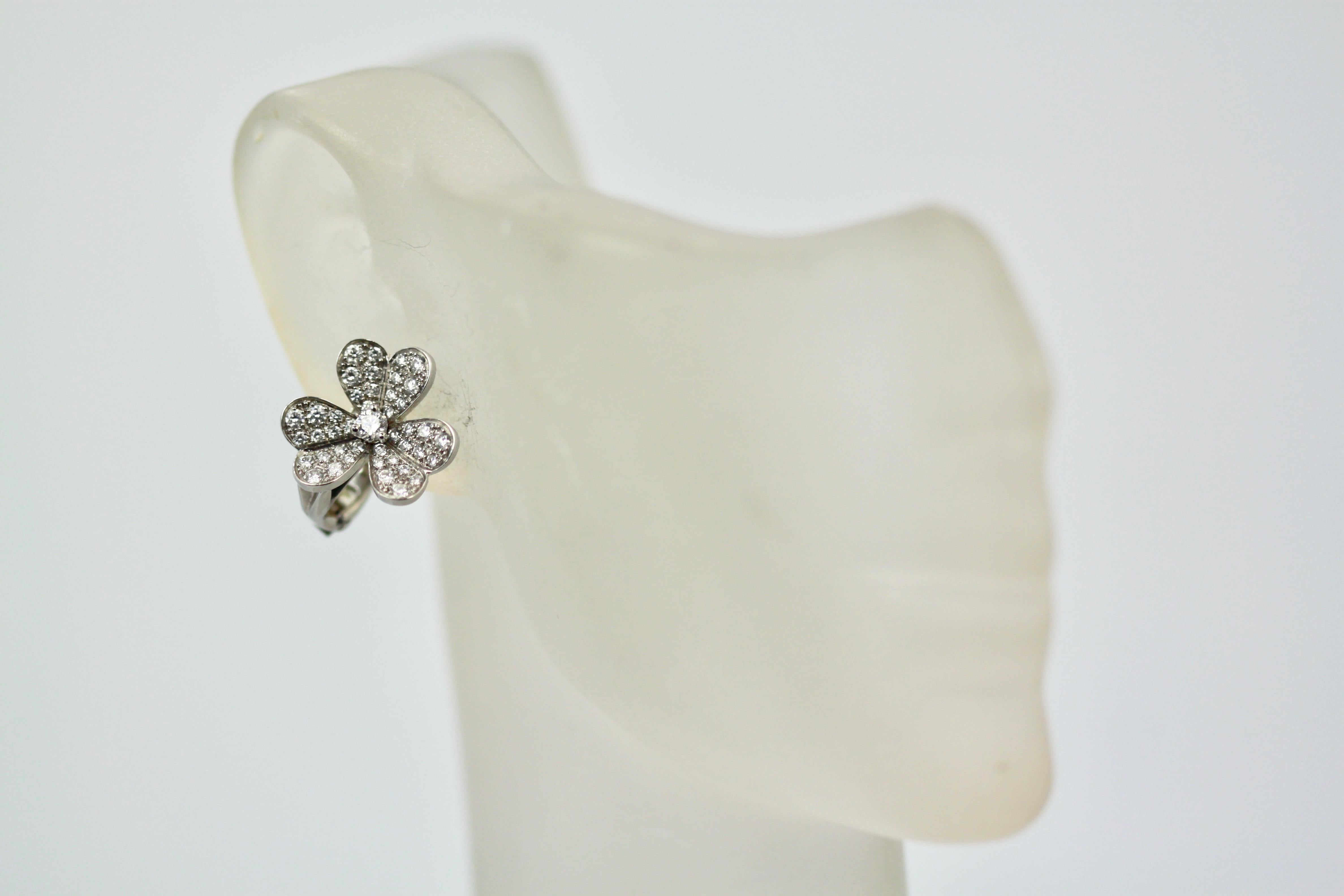 Modern Van Cleef & Arpels Frivole Diamond Earrings