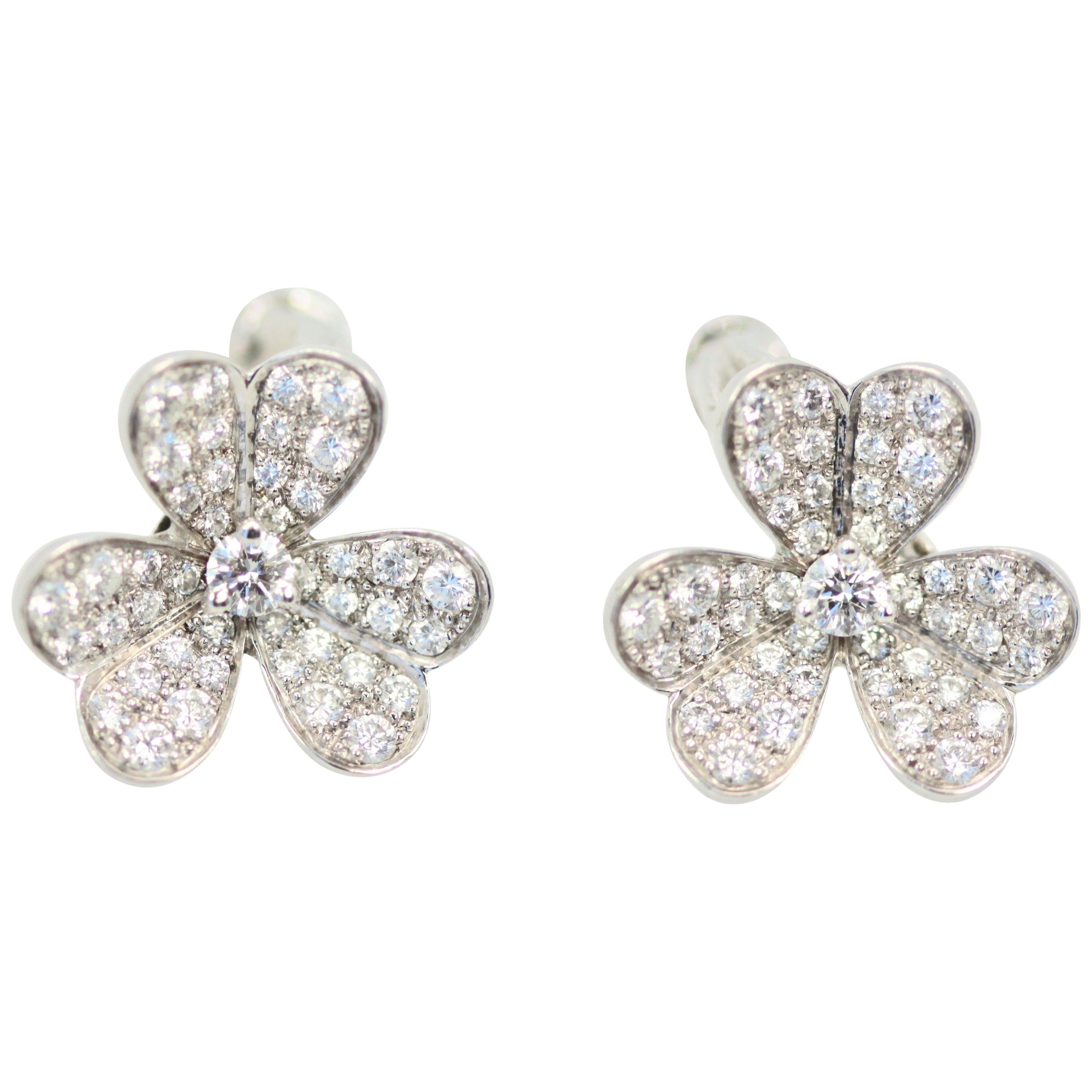 Van Cleef & Arpels Frivole Diamond Earrings