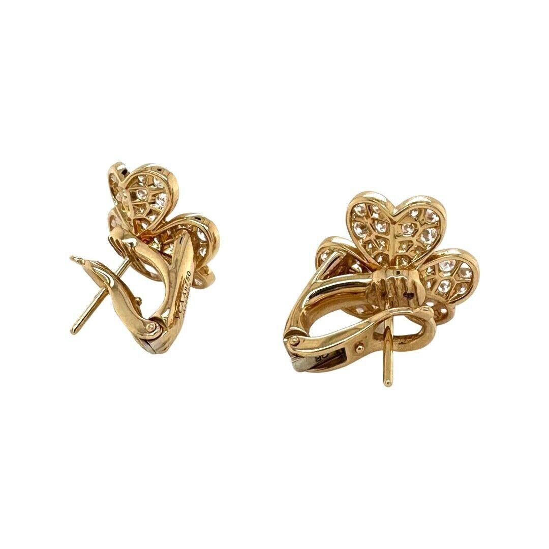 van cleef earrings flower