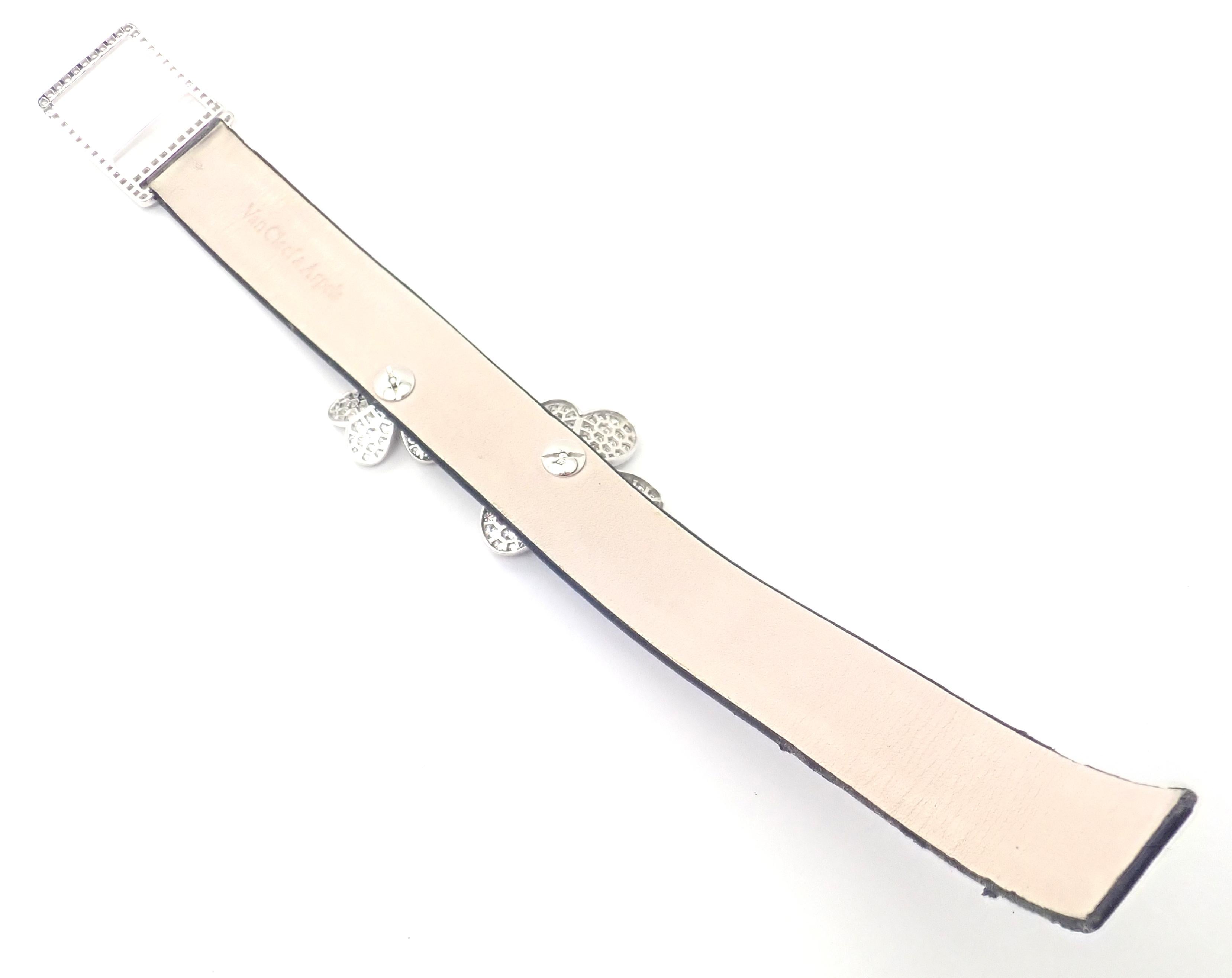 Van Cleef & Arpels Frivole Diamond Flower White Gold Bracelet, Special Order 2