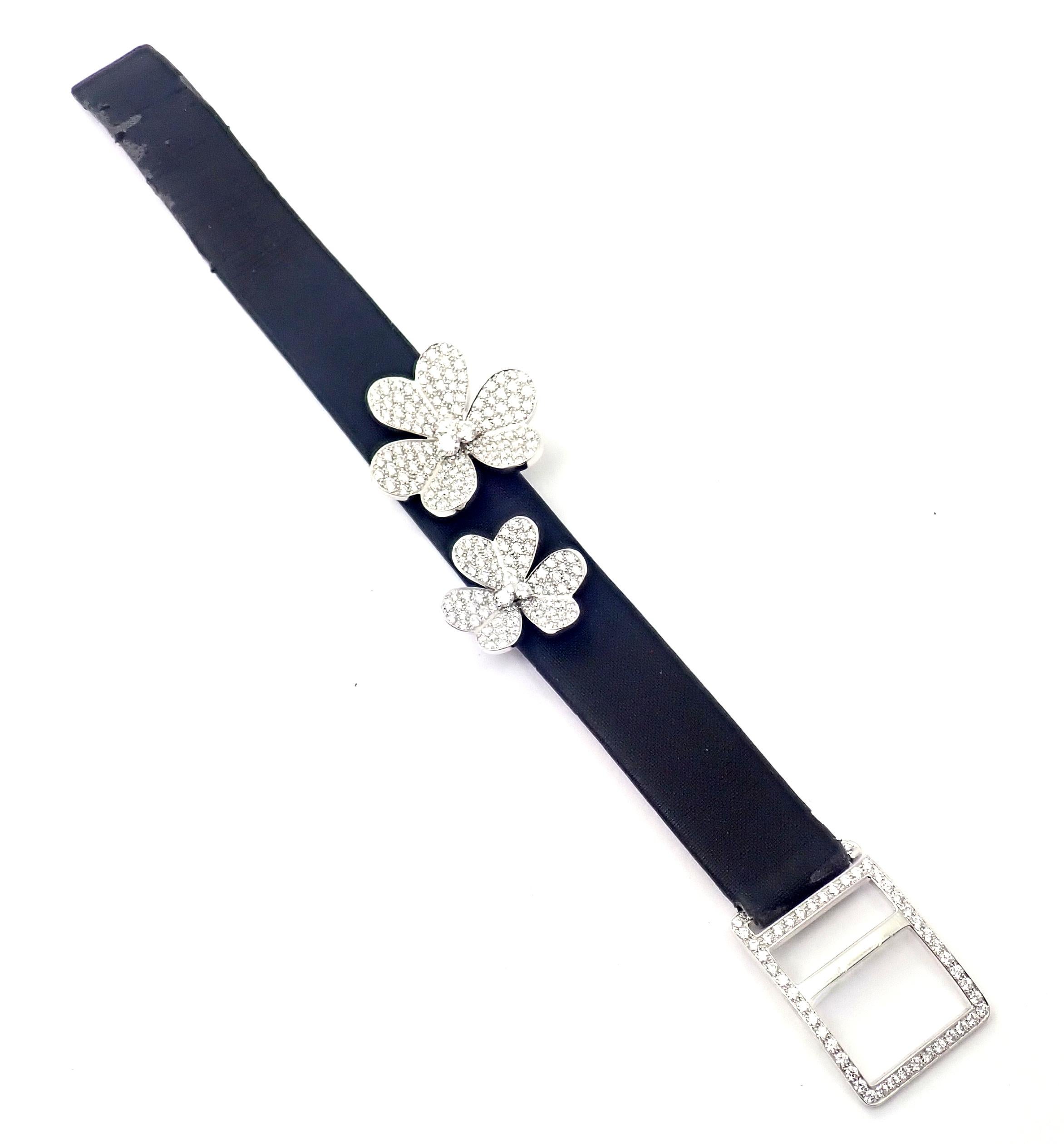 Van Cleef & Arpels Frivole Diamond Flower White Gold Bracelet, Special Order 1