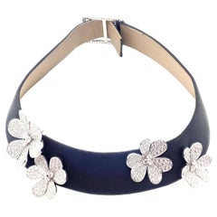 Van Cleef & Arpels Frivole Diamond Flower White Gold Necklace, Special Order