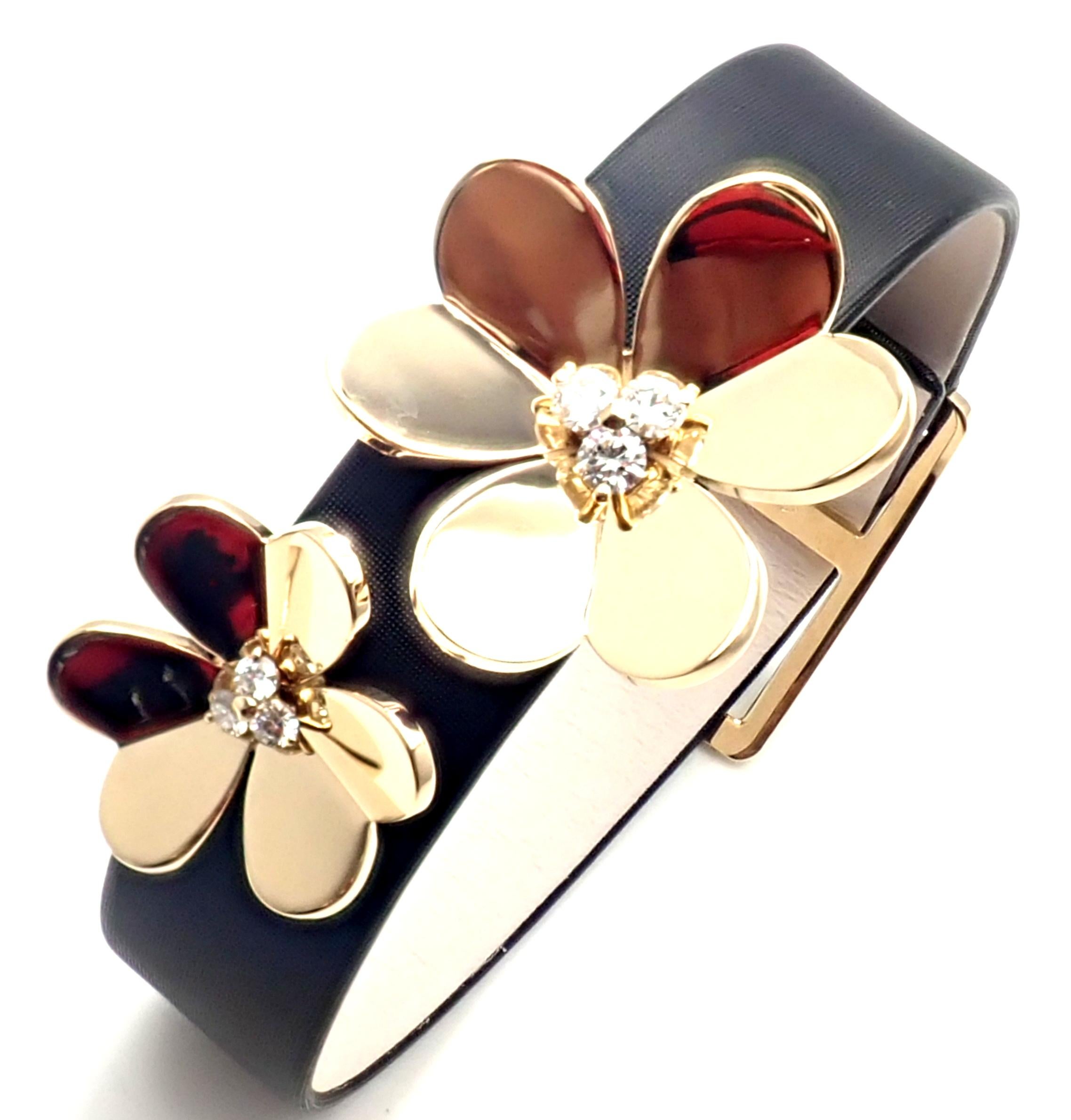 van cleef gold flower bracelet
