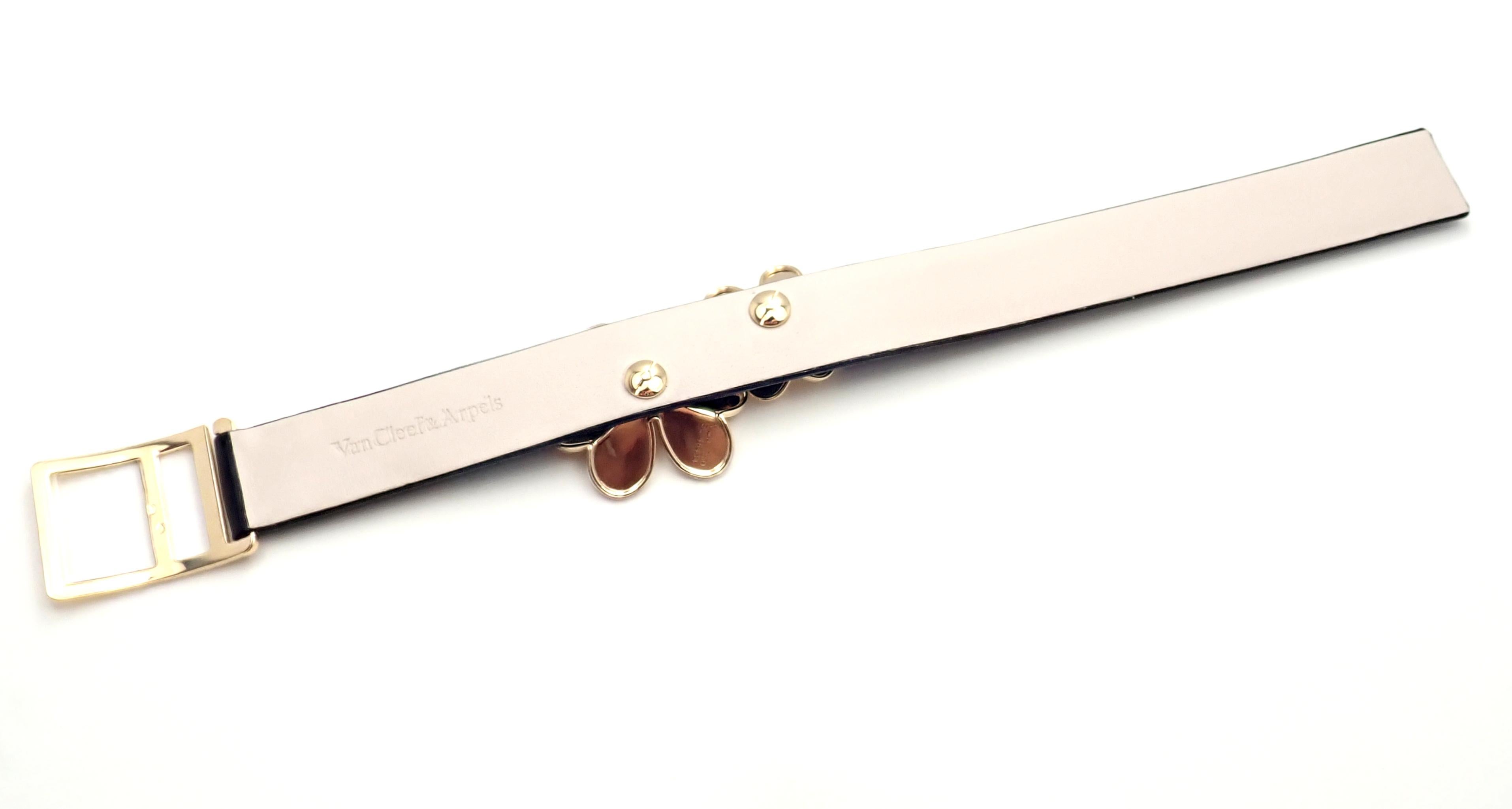 Van Cleef & Arpels Frivole Diamond Flower Yellow Gold Bracelet 1