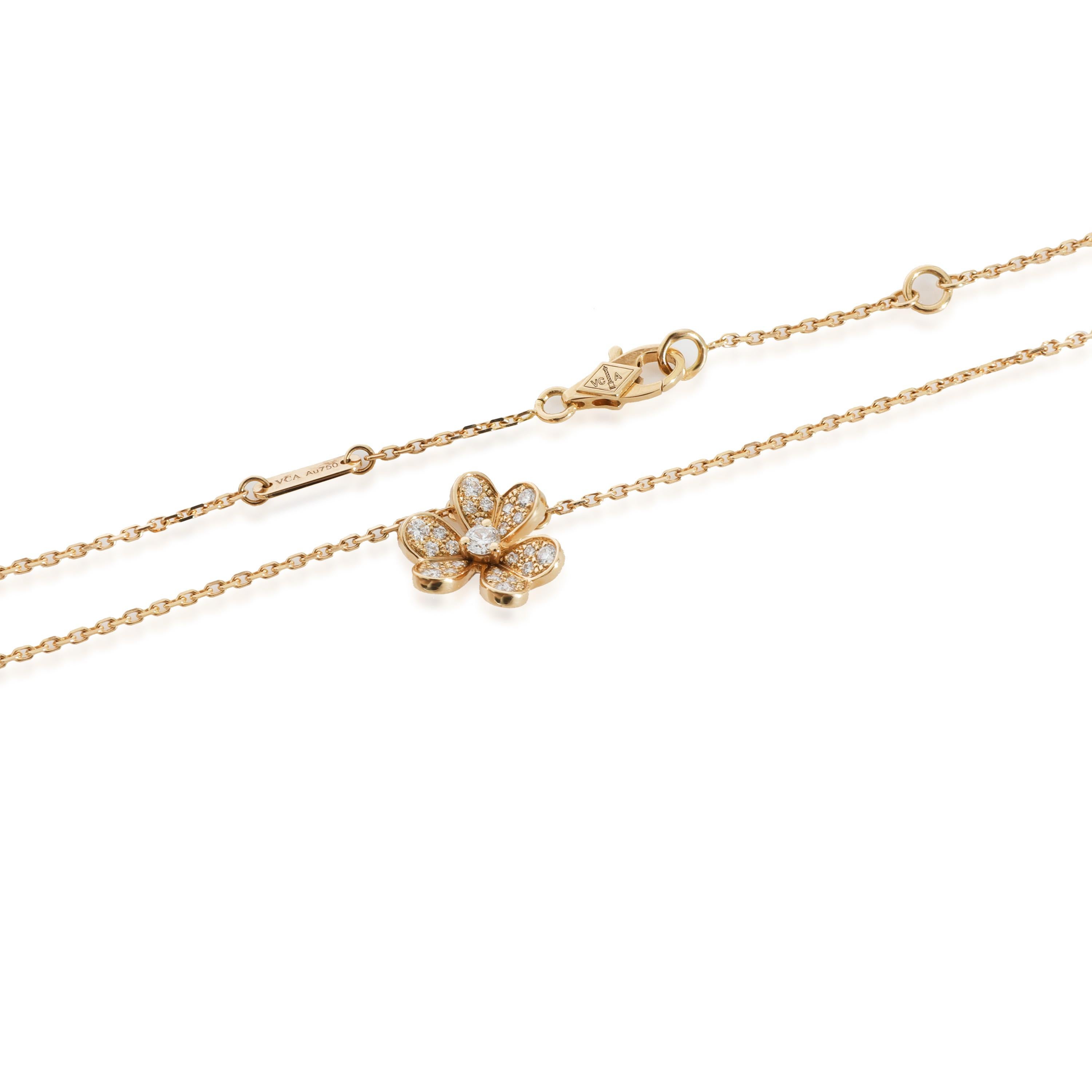 van cleef diamond flower necklace