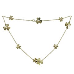Van Cleef & Arpels Frivole Diamond Yellow Gold 9 Flower Necklace