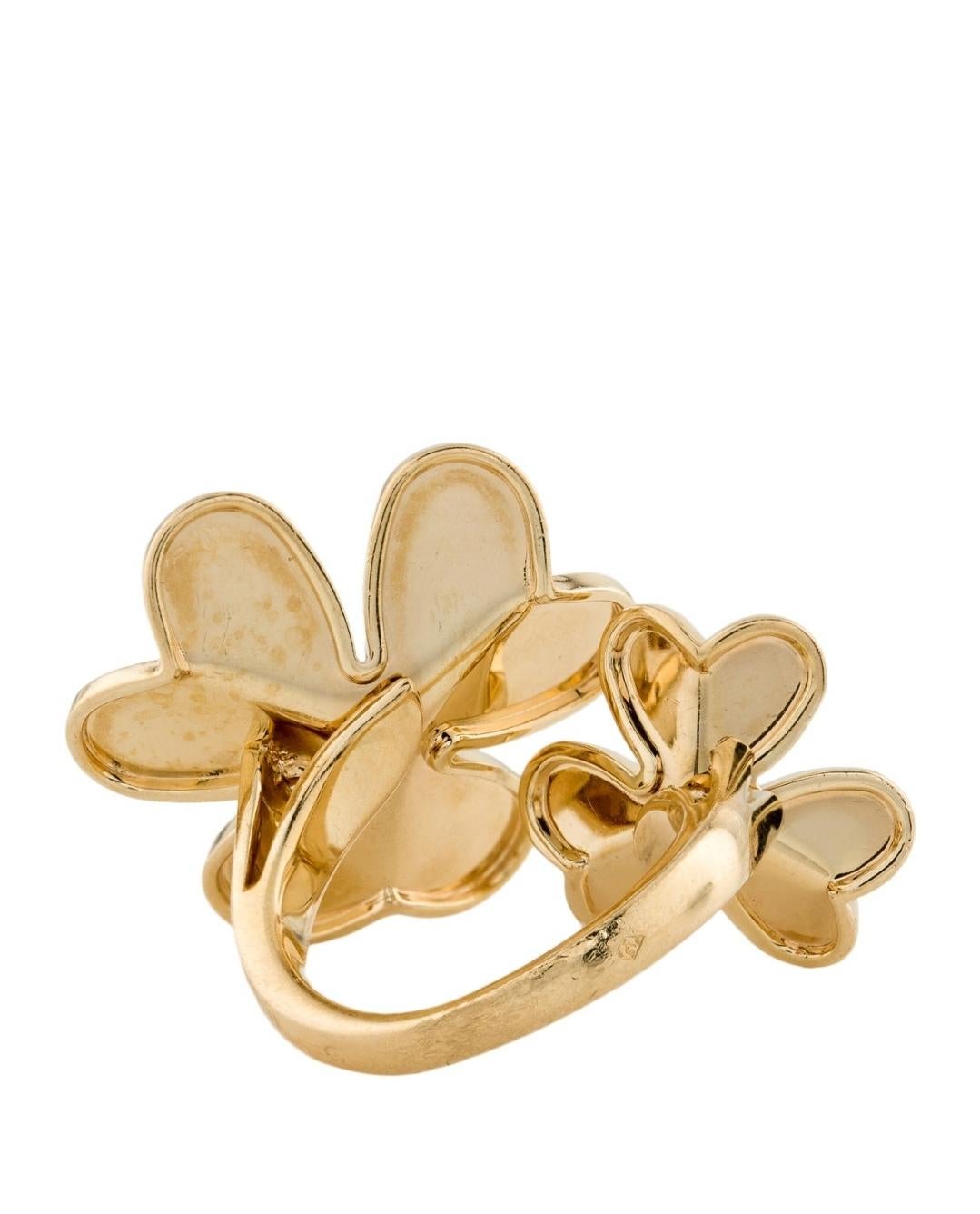 van cleef double flower ring