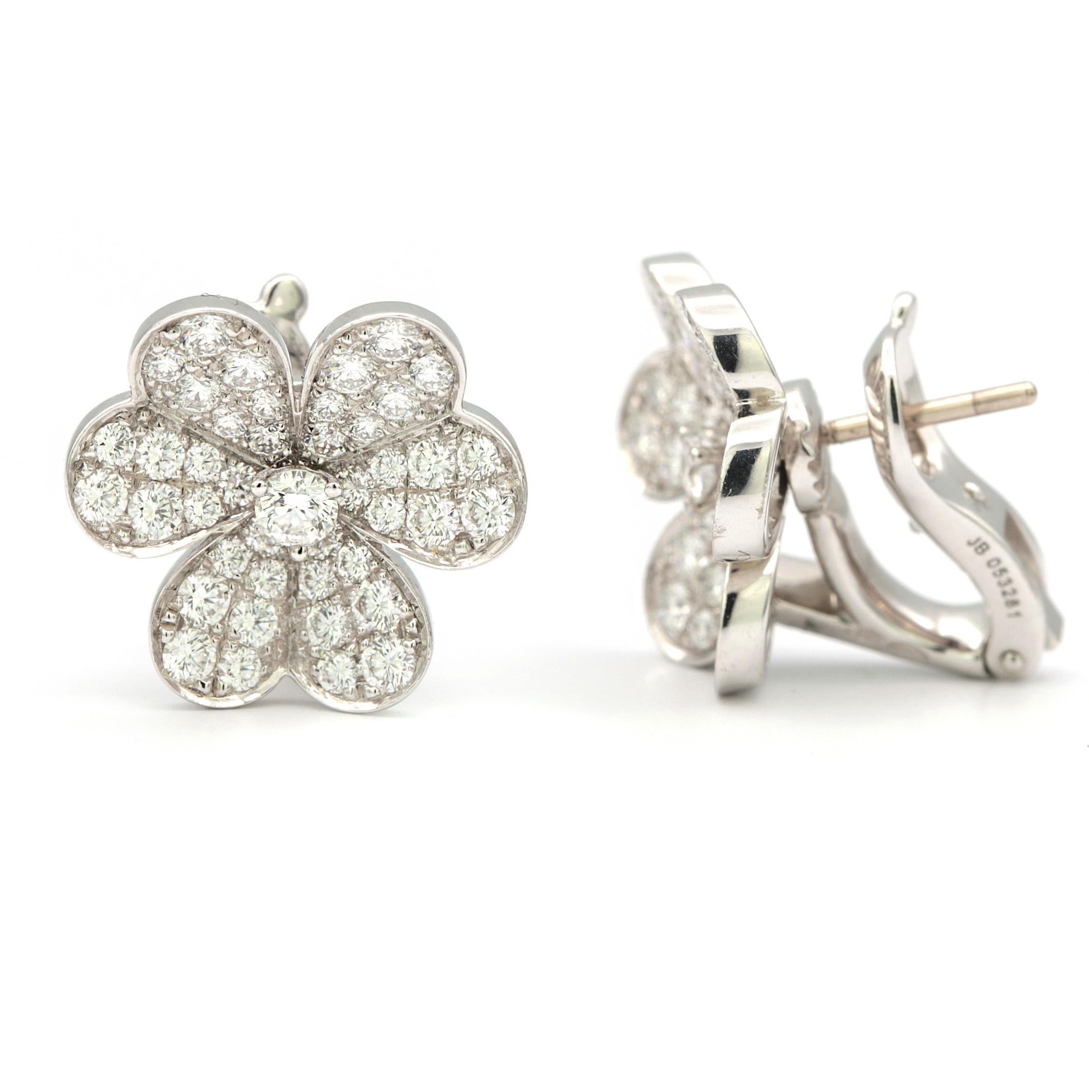 van cleef and arpels frivole earrings