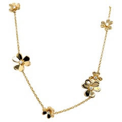 Van Cleef & Arpels Frivole Necklace, 9 flowers 18ct Yellow Gold
