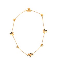 Van Cleef & Arpels Frivole Halskette - 9 Blumen in 18K Gelbgold mit Diamanten