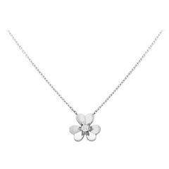 Van Cleef & Arpels Frivole Pendant, Mini Model White Gold, Diamond