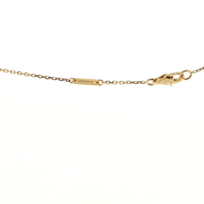 Women's or Men's Van Cleef & Arpels Frivole Pendant Necklace 18K Yellow Gold and Diamond Mini