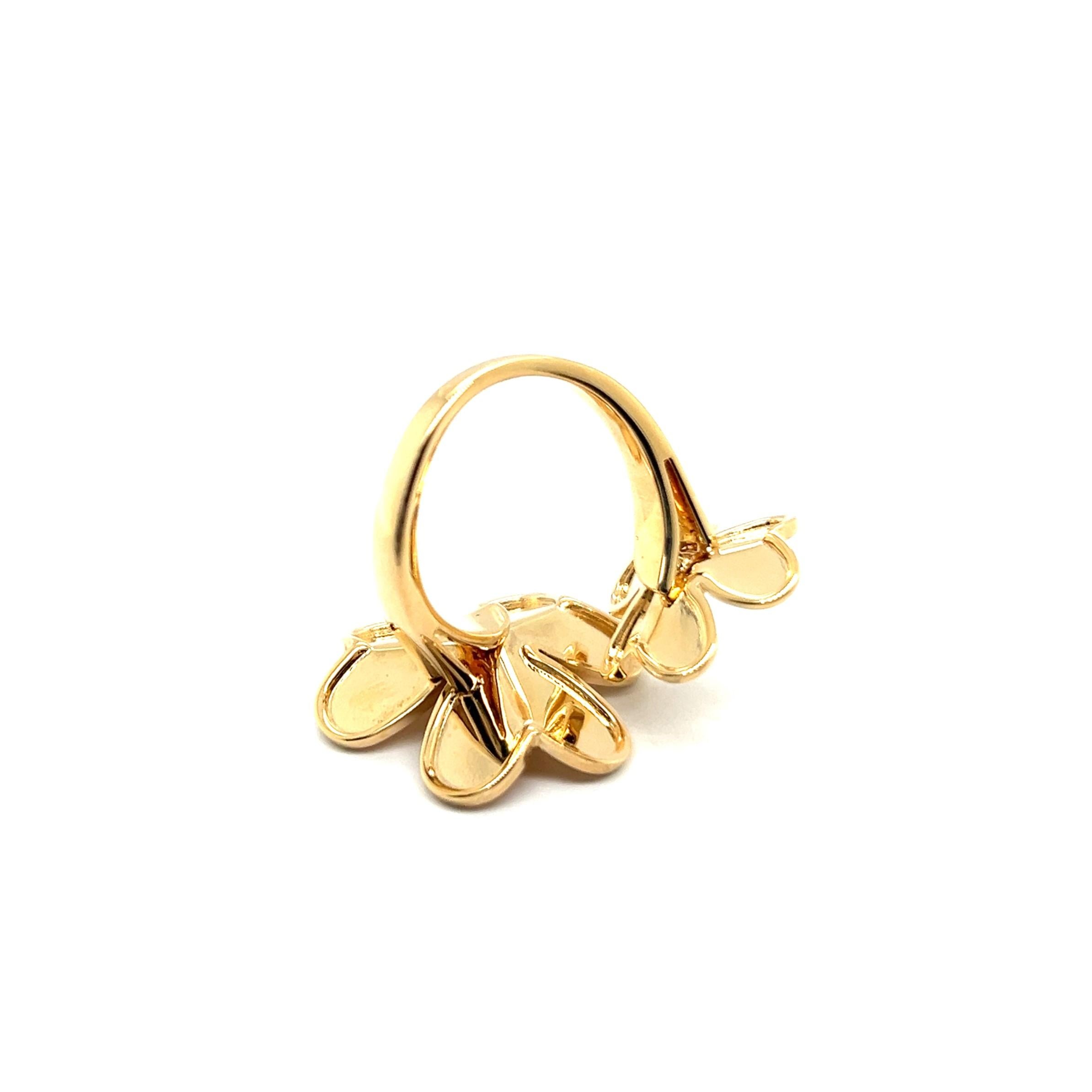 Van Cleef & Arpels Frivole Ring in 18 Karat Yellow Gold with Diamonds 6