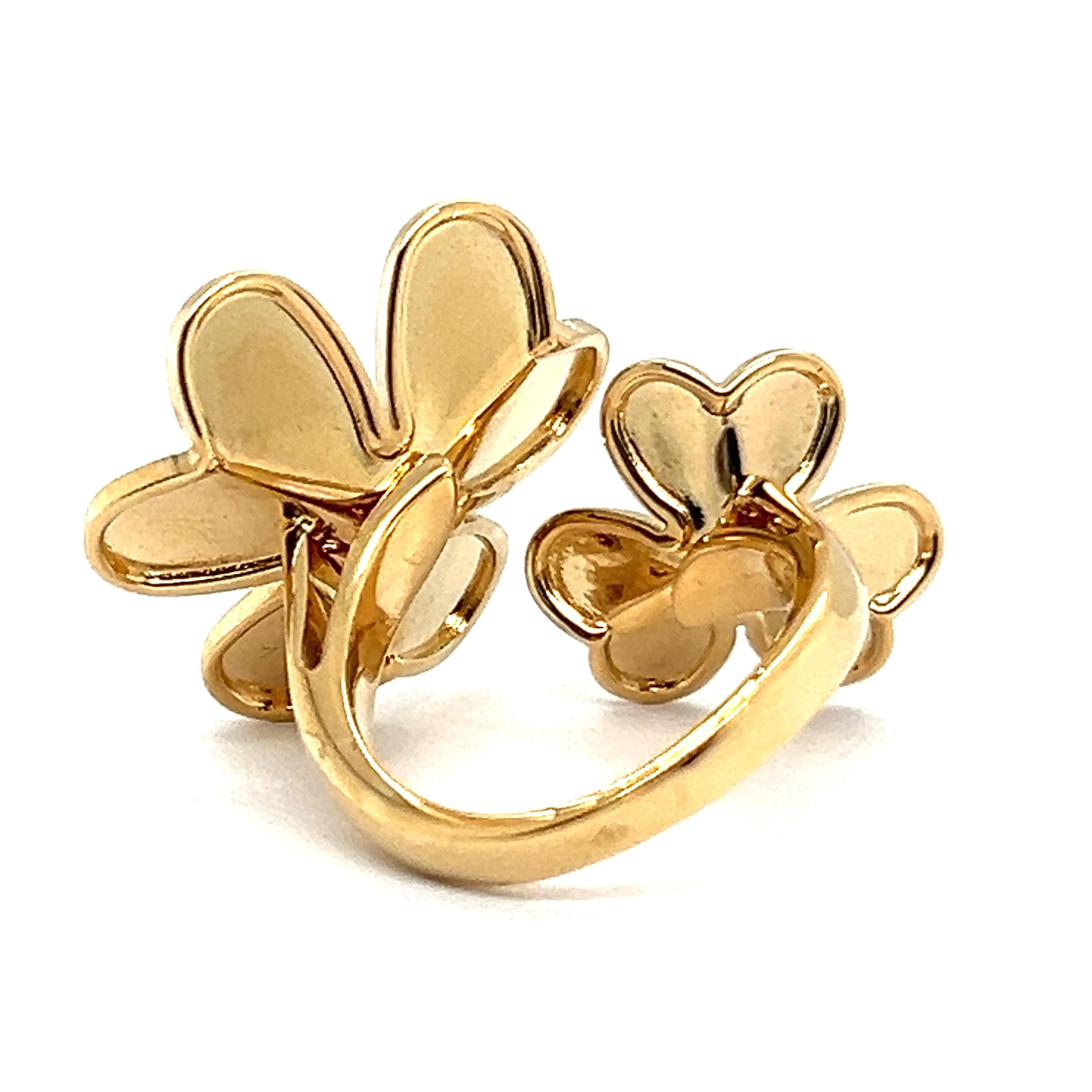 Van Cleef & Arpels Frivole Ring in 18 Karat Yellow Gold with Diamonds 10