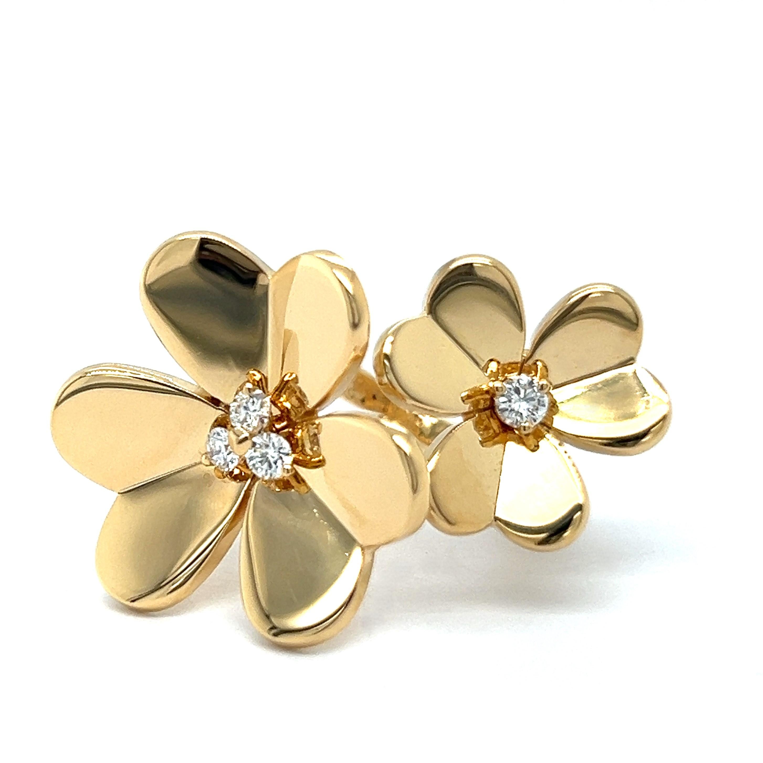 Van Cleef & Arpels Frivole Ring in 18 Karat Yellow Gold with Diamonds 11