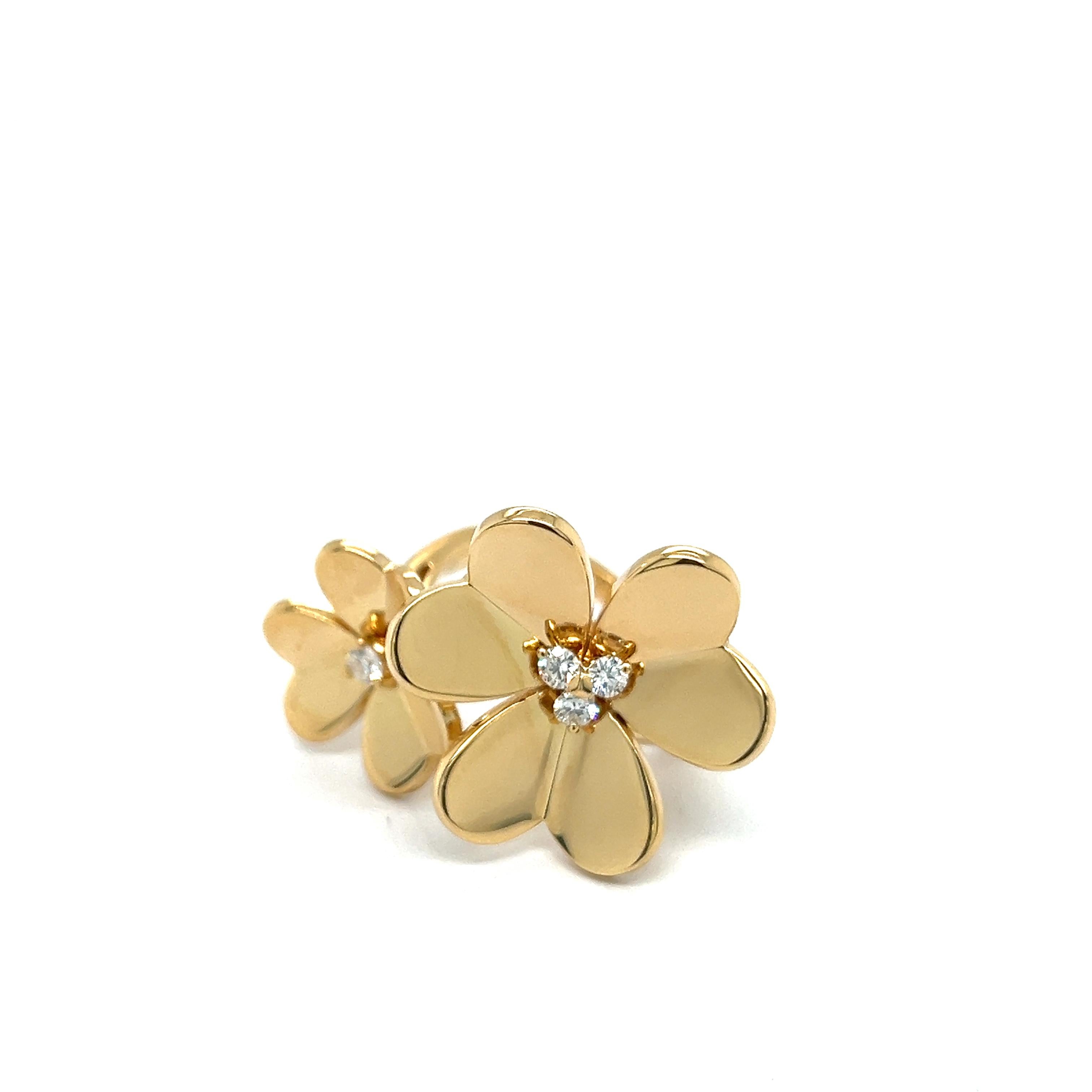 Van Cleef & Arpels Frivole Ring in 18 Karat Yellow Gold with Diamonds 2