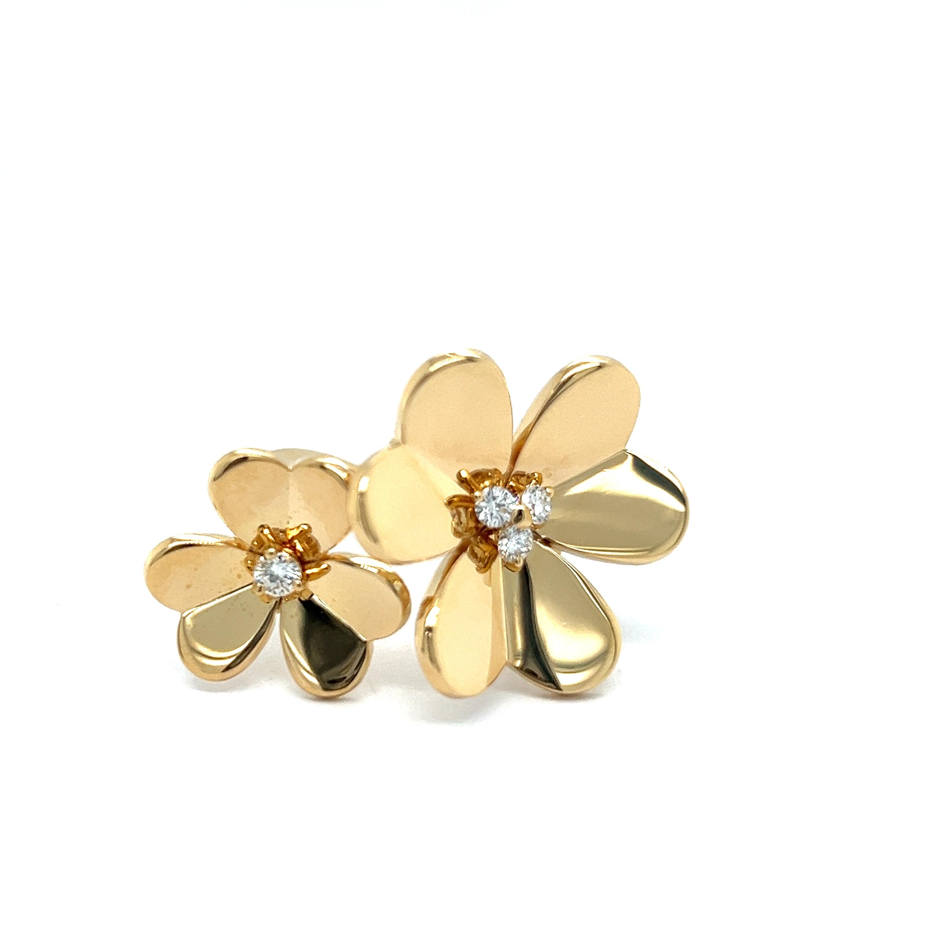 Van Cleef & Arpels Frivole Ring in 18 Karat Yellow Gold with Diamonds 3