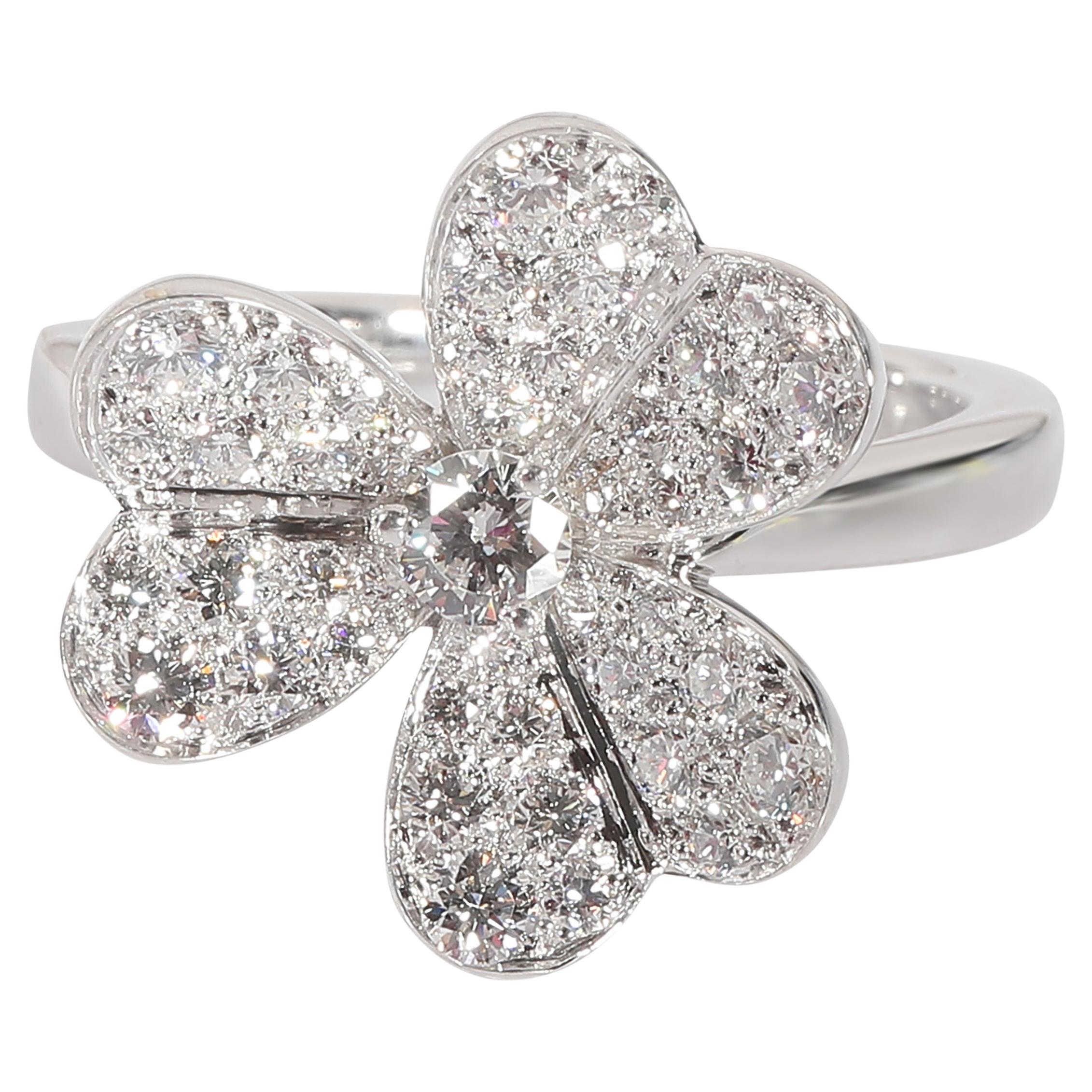 Van Cleef & Arpels Frivole Ring in 18k White Gold 0.8 CTW