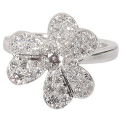 Van Cleef & Arpels Bague Frivole en or blanc 18k 0.8 CTW