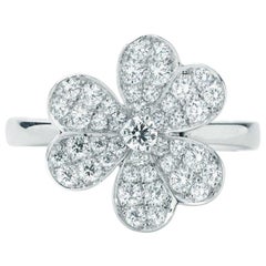 Van Cleef & Arpels Frivole Ring in White Gold with Diamonds VCARD31600