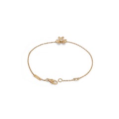 Van Cleef & Arpels Frivole Yellow Gold and Diamond Bracelet, Mini Model