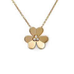 Van Cleef & Arpels 'Frivole' Yellow Gold and Diamond Necklace, Large Model