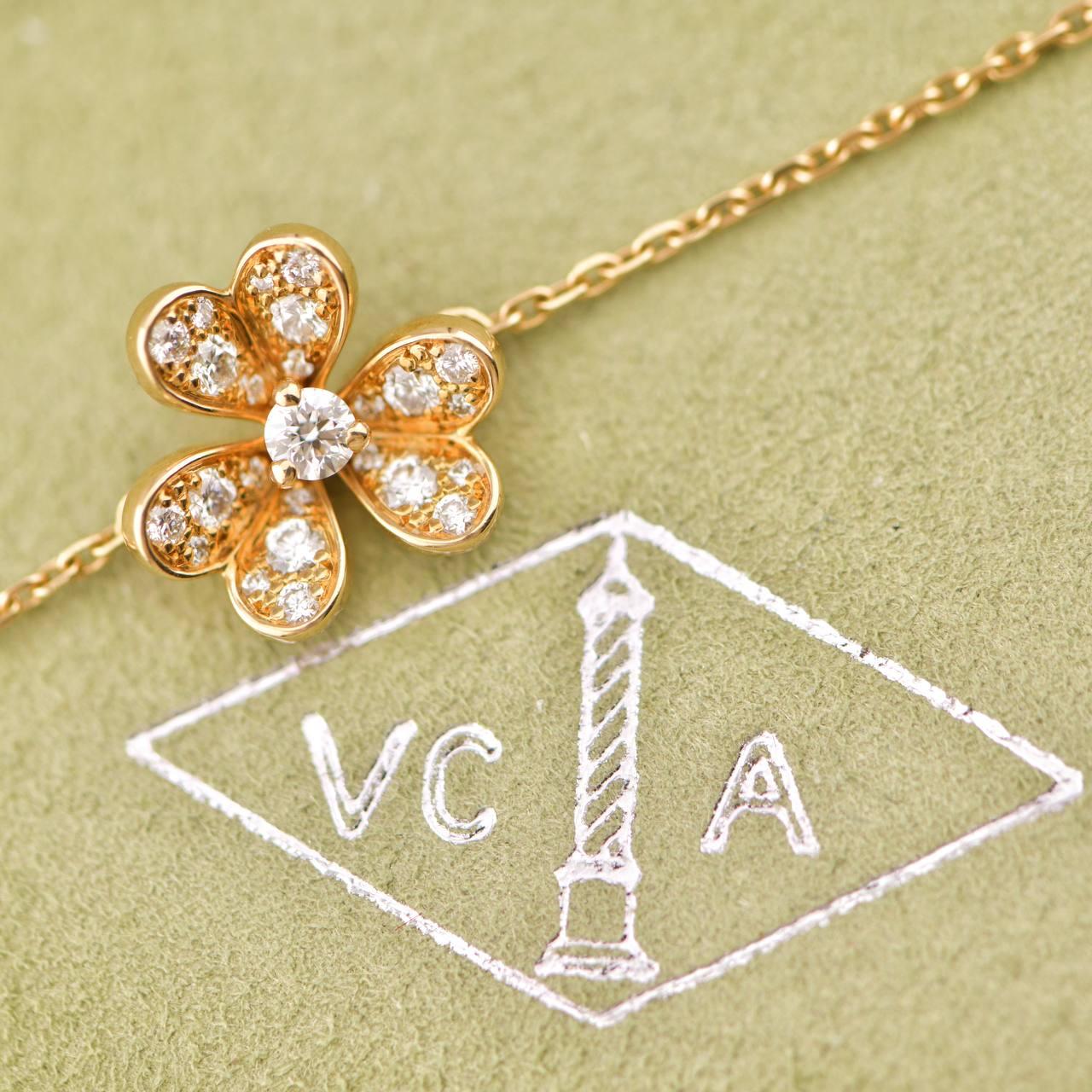 Van Cleef & Arpels Frivole-Armband aus Gelbgold mit Diamanten Damen im Angebot