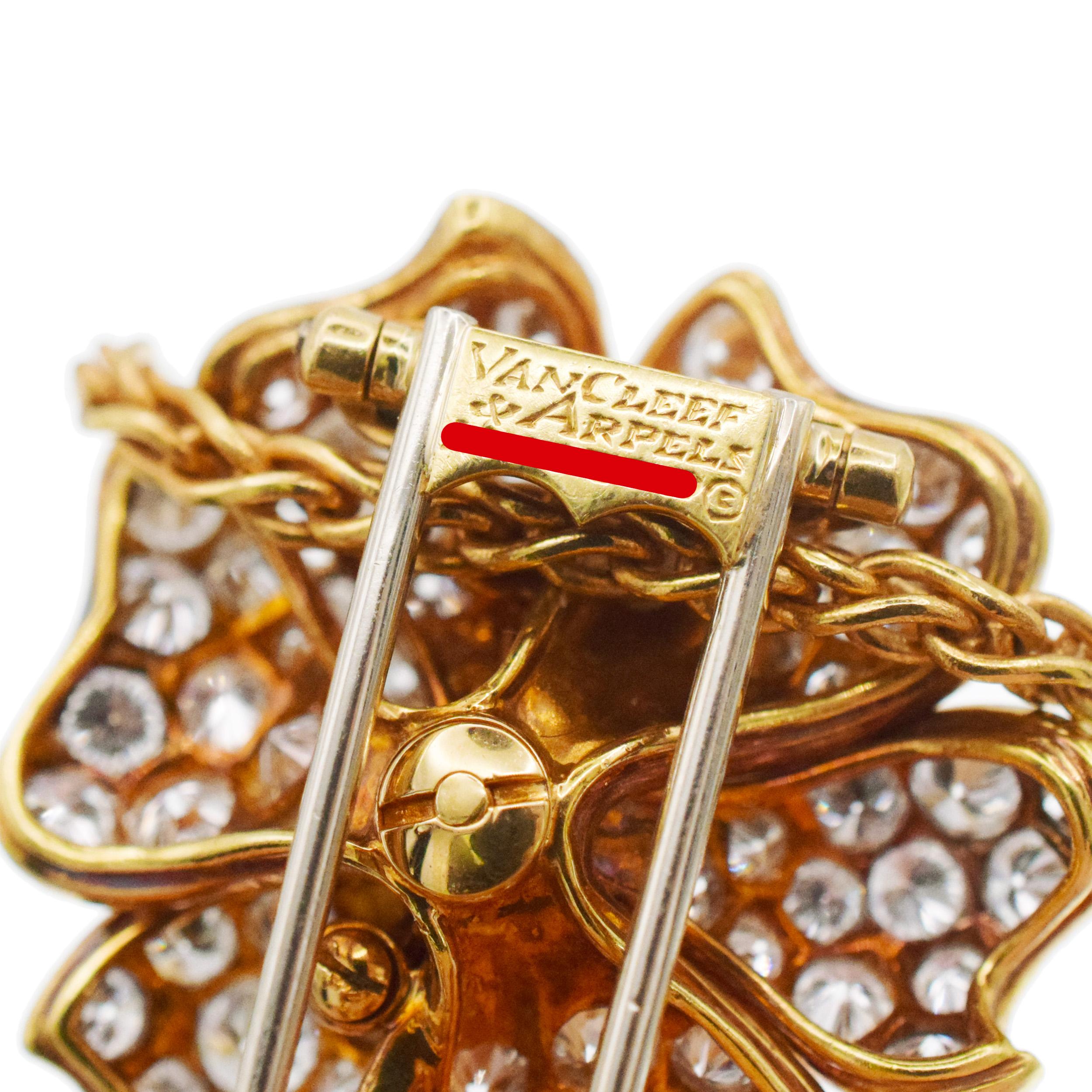 Women's Van Cleef & Arpels Gardenia Pin/Pendant For Sale