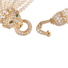 Van Cleef & Arpels Lion en or jaune 18 carats 6,00 ct diamant et perle