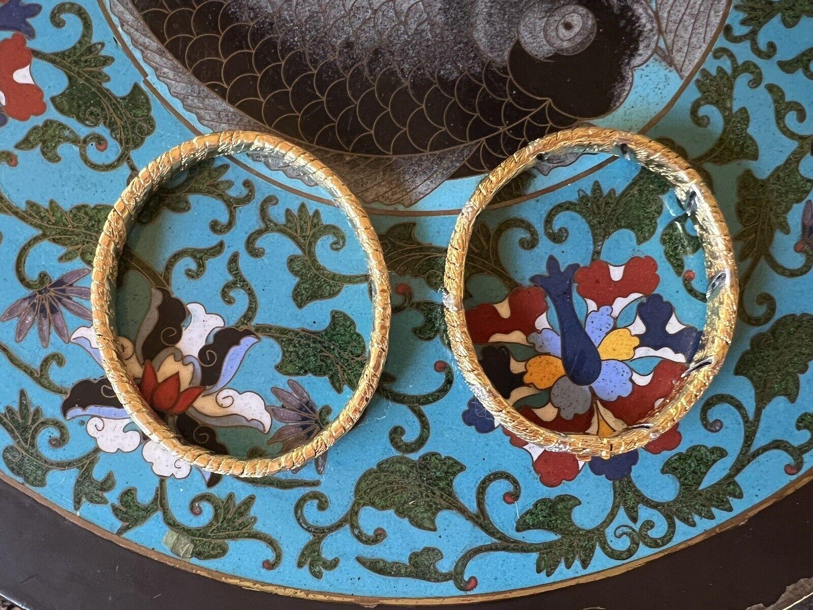 VAN CLEEF & ARPELS Georges Lenfant 18k Gelbgold & Diamant-Armreif Paar 1970er Jahre (Rundschliff)