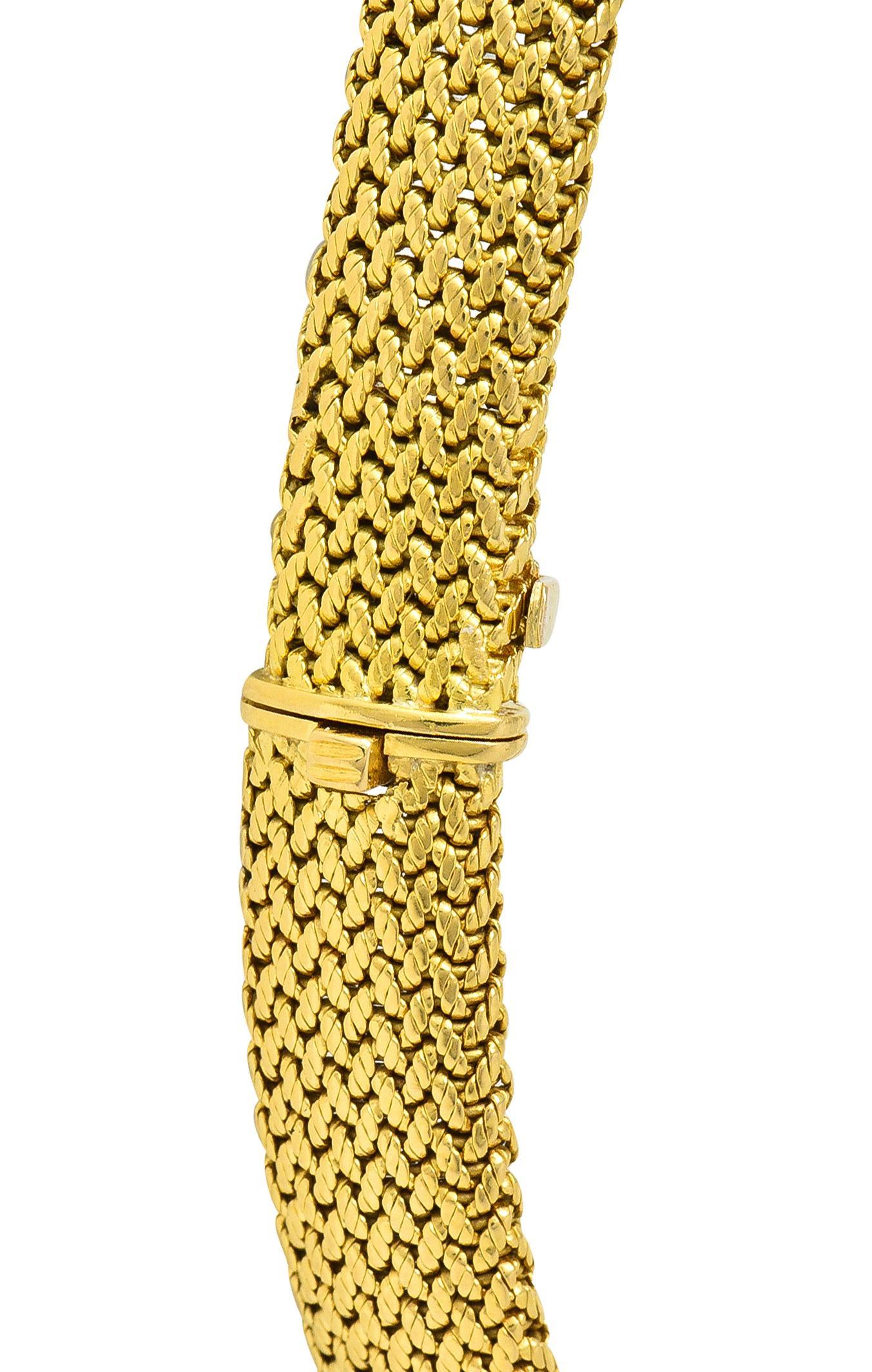 Van Cleef & Arpels Georges Lenfant 1940er Jahre Saphir-Diamant-Halskette aus 18 Karat Gold im Angebot 5