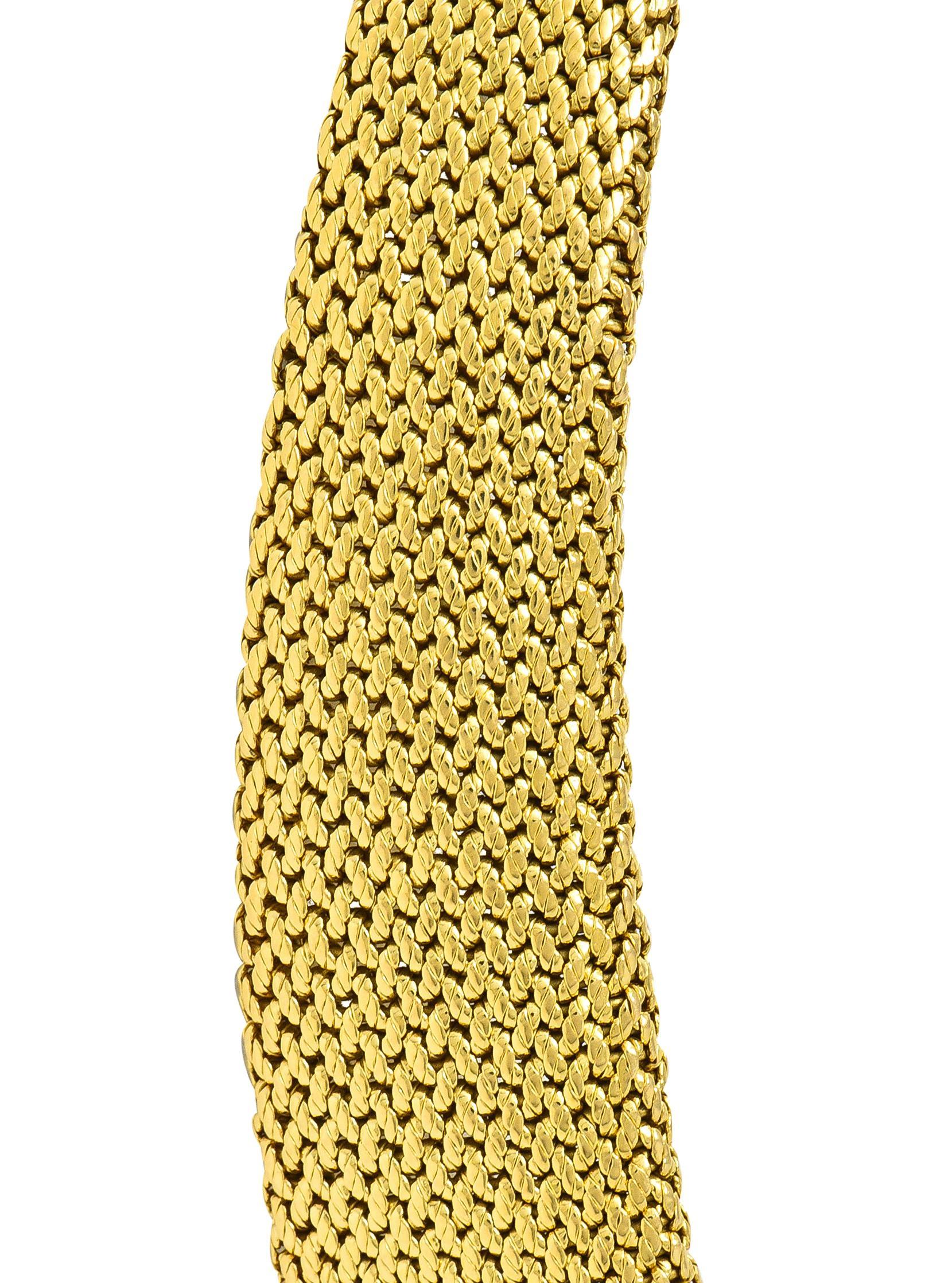 Van Cleef & Arpels Georges Lenfant 1940er Jahre Saphir-Diamant-Halskette aus 18 Karat Gold im Angebot 6