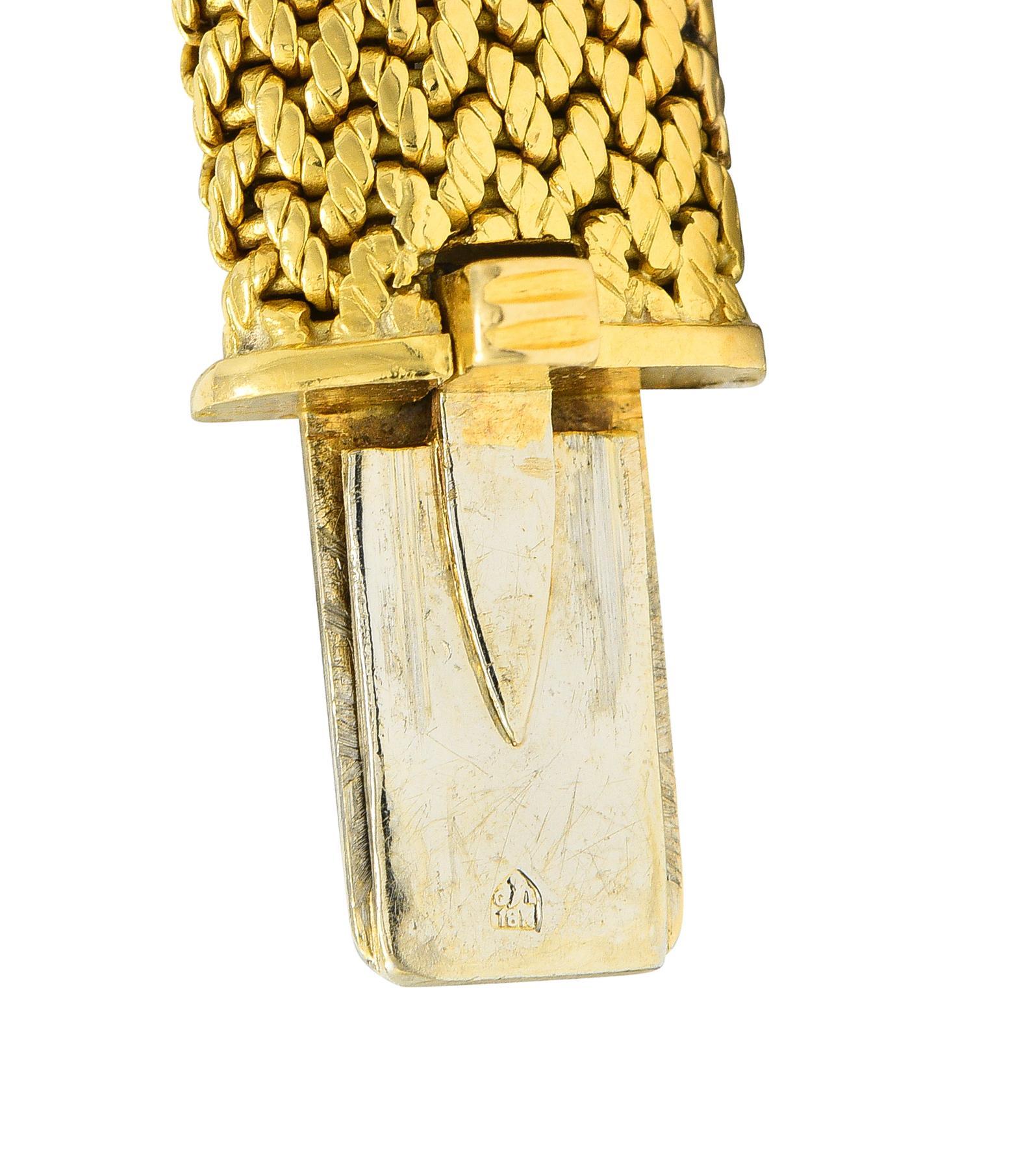 Van Cleef & Arpels Georges Lenfant 1940er Jahre Saphir-Diamant-Halskette aus 18 Karat Gold im Angebot 2