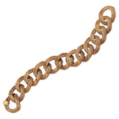 Van Cleef & Arpels Georges Lenfant Engelshaar Vintage 18k Gelbgold-Armband