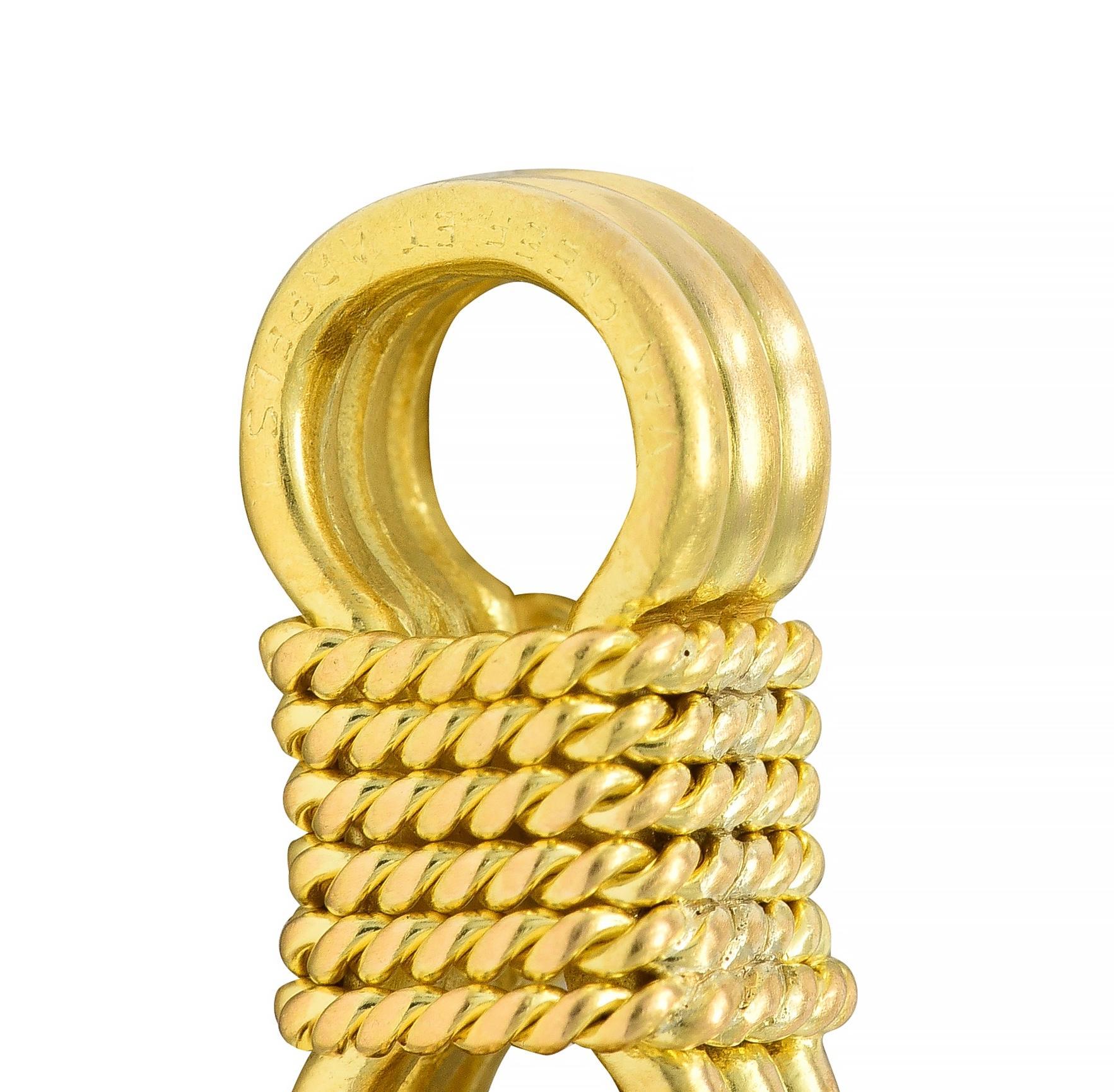 Van Cleef & Arpels Georges L'Enfant Französisch 1960er Jahre 18 Karat Gold Seilarmband 6