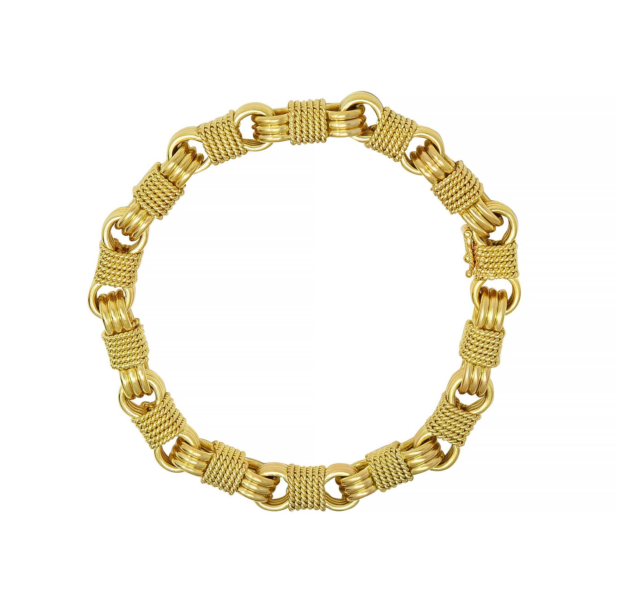 Van Cleef & Arpels Georges L'Enfant Französisch 1960er Jahre 18 Karat Gold Seilarmband 10