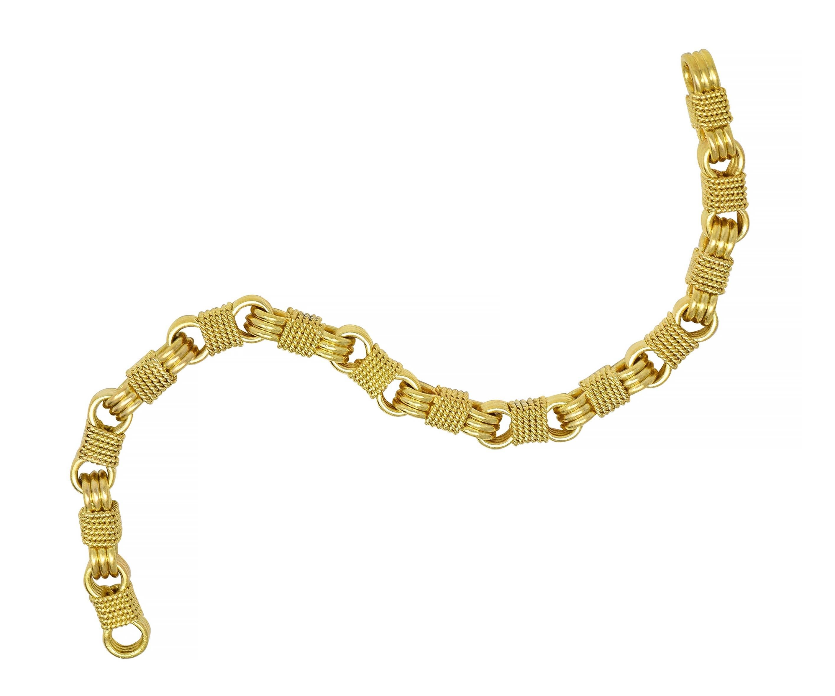 Van Cleef & Arpels Georges L'Enfant Französisch 1960er Jahre 18 Karat Gold Seilarmband 11