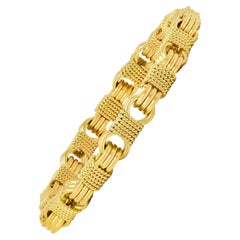Van Cleef & Arpels Georges L'Enfant Französisch 1960er Jahre 18 Karat Gold Seilarmband